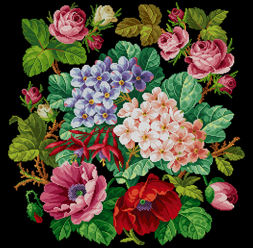 A170 Composition with poppies and roses - Inspire Uplift