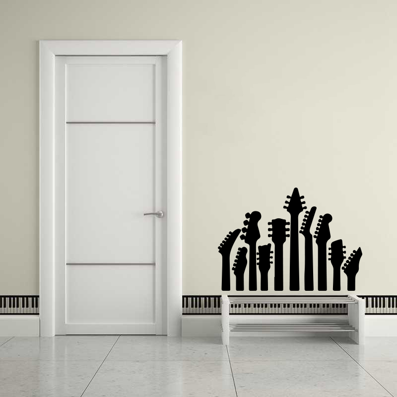 Musical Instruments, Guitar And Electric Guitar Sticker, Mus | Inspire ...