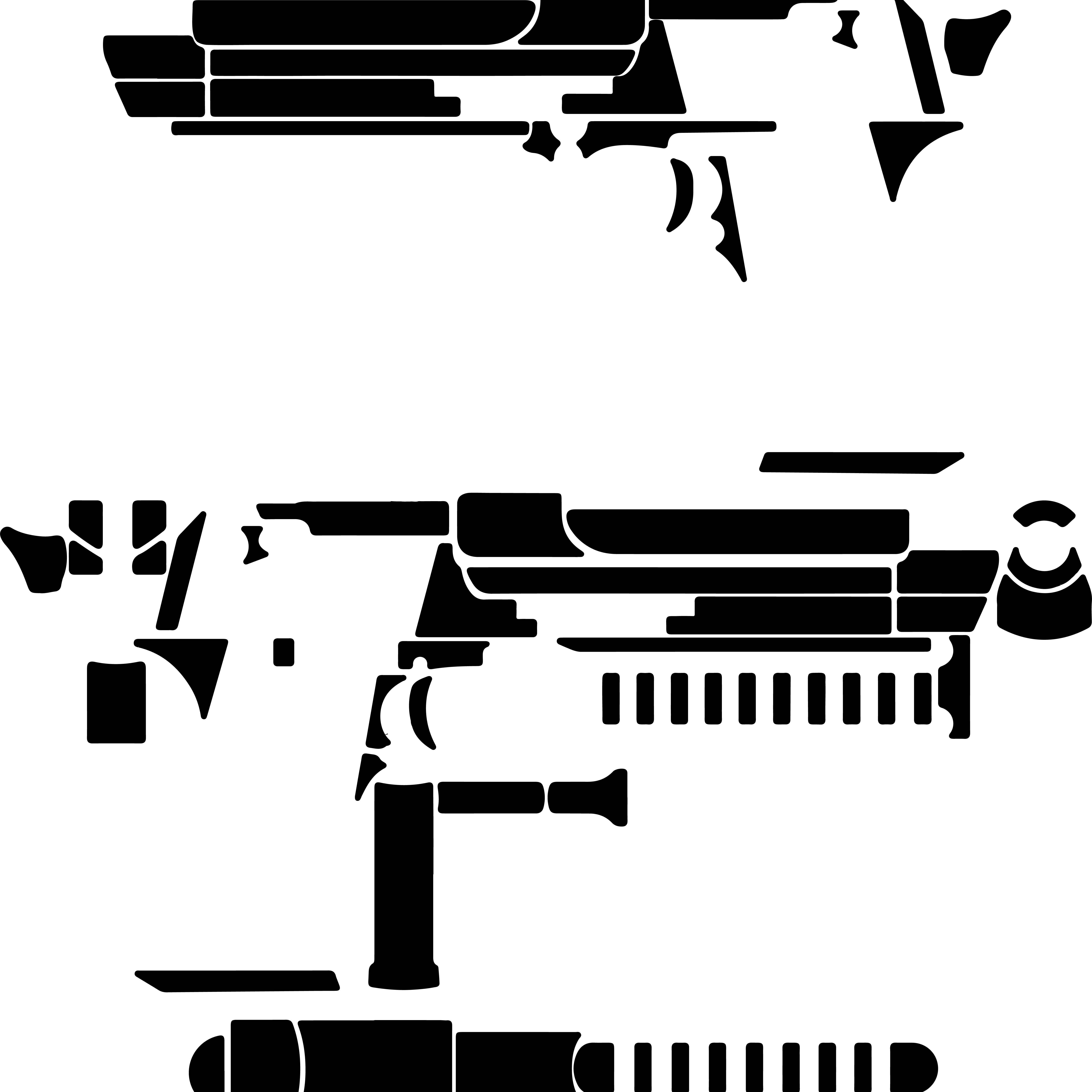 DesertEagle50AESc Hand Gun Black white vector outline or lin | Inspire ...