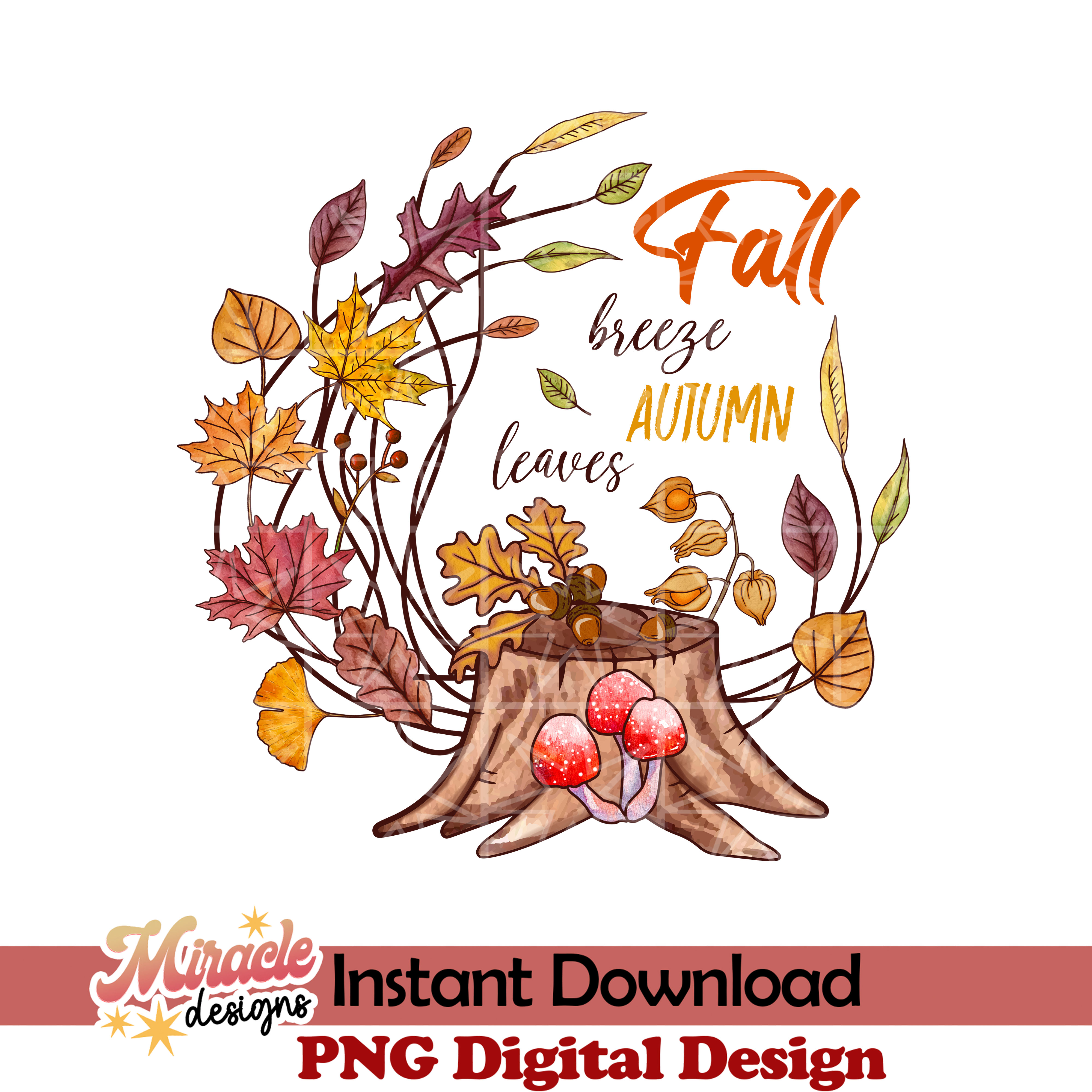 Fall breeze autumn leaves Sublimation | Inspire Uplift