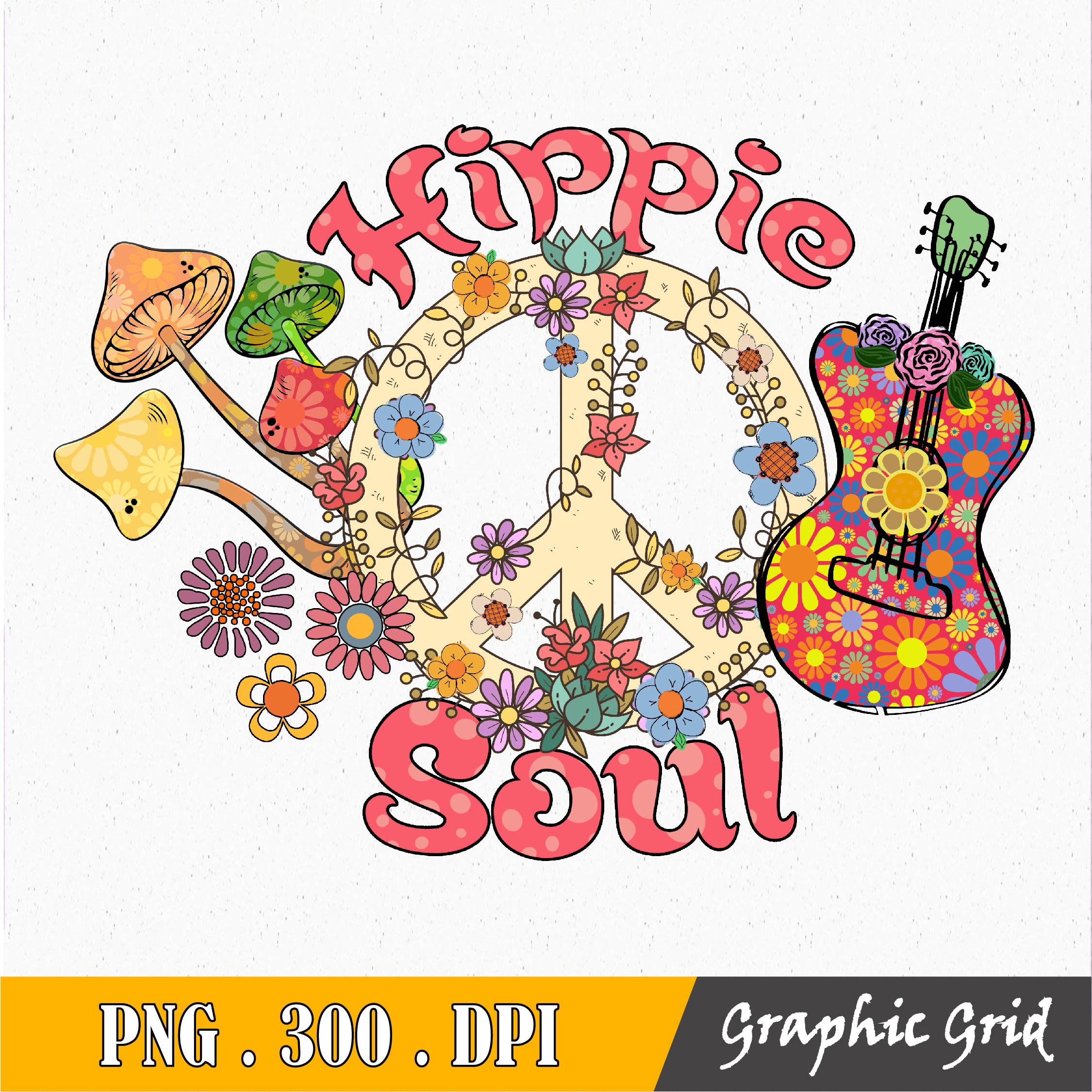 Hippie Soul, Hippie Soul PNG, Hippie Sublimation, Hippie Fil Inspire