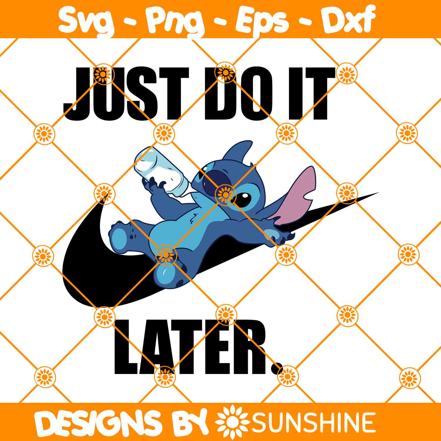 Stitch x Nike Just Do It Later Svg, Just Do it Later Svg, St Inspire