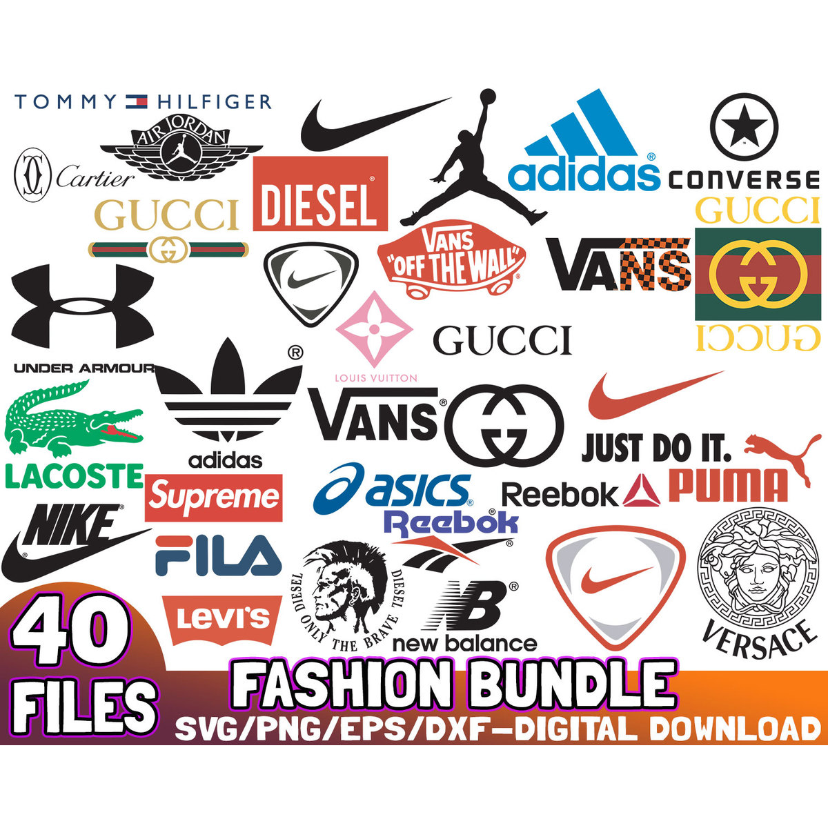 Stylebundle Logo 40 Files Fahshion Bundle SVG PNG EPS DXF | Inspire Uplift