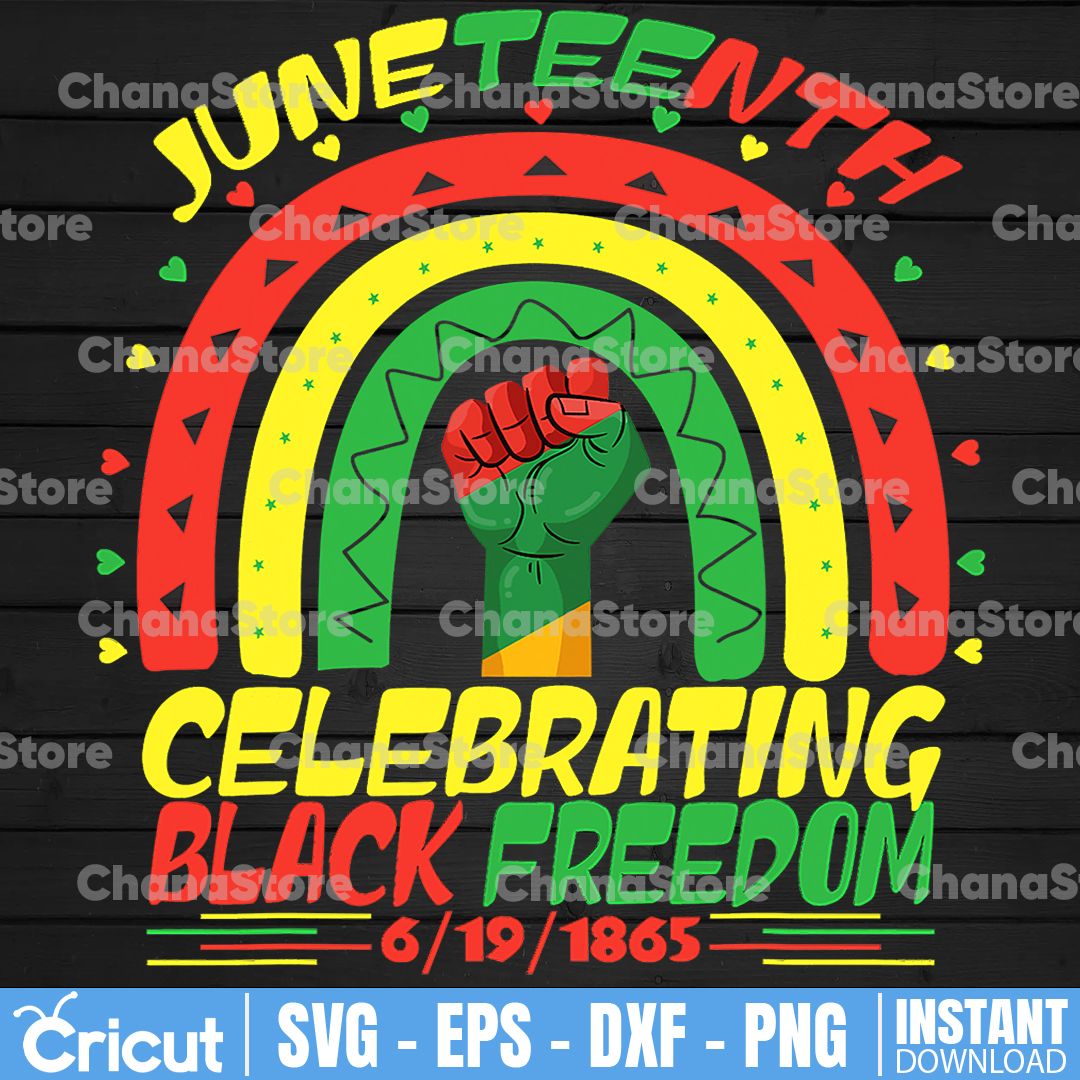 Juneteenth Breaking Chains Since 1865 Black Rainbow PNG, Jun - Inspire