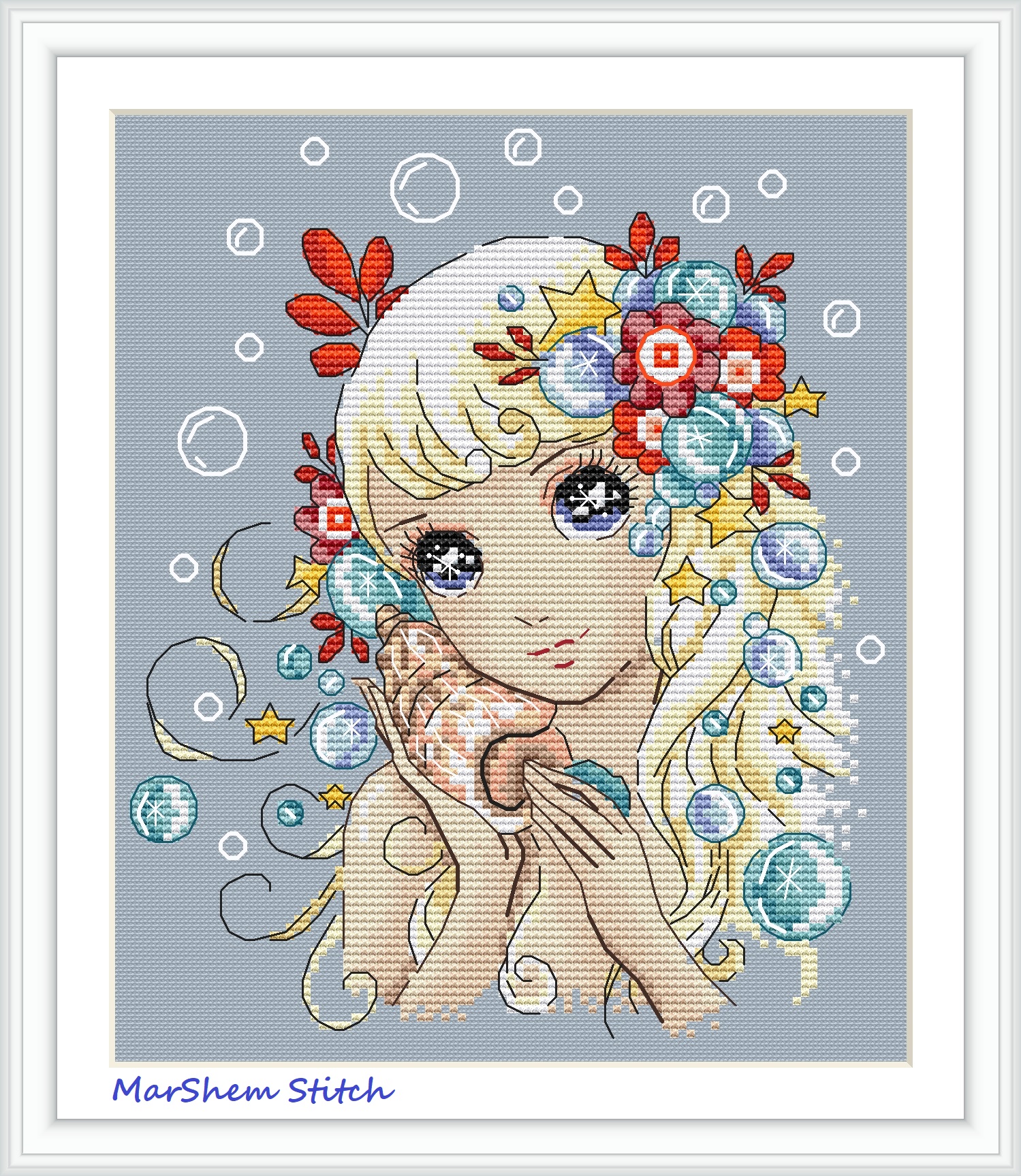 Whisper of the Sea Cross Stitch Pattern Inspire Uplift