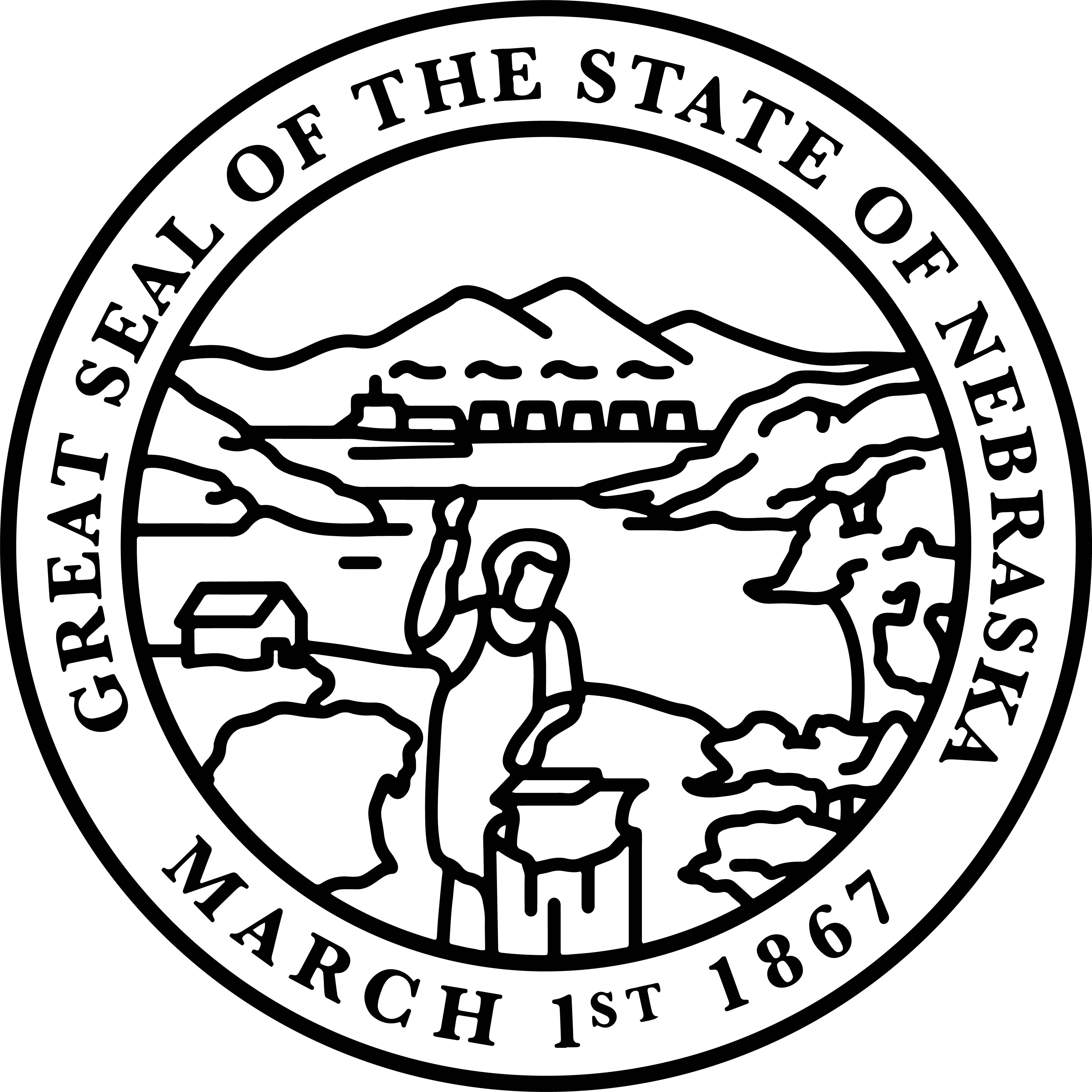 THE GREAT SEAL OF THE STATE OF NEBRASKA Black White Vector O Inspire the-great-seal-of-the-state-of-nebraska-black-white-vector-o-inspire
