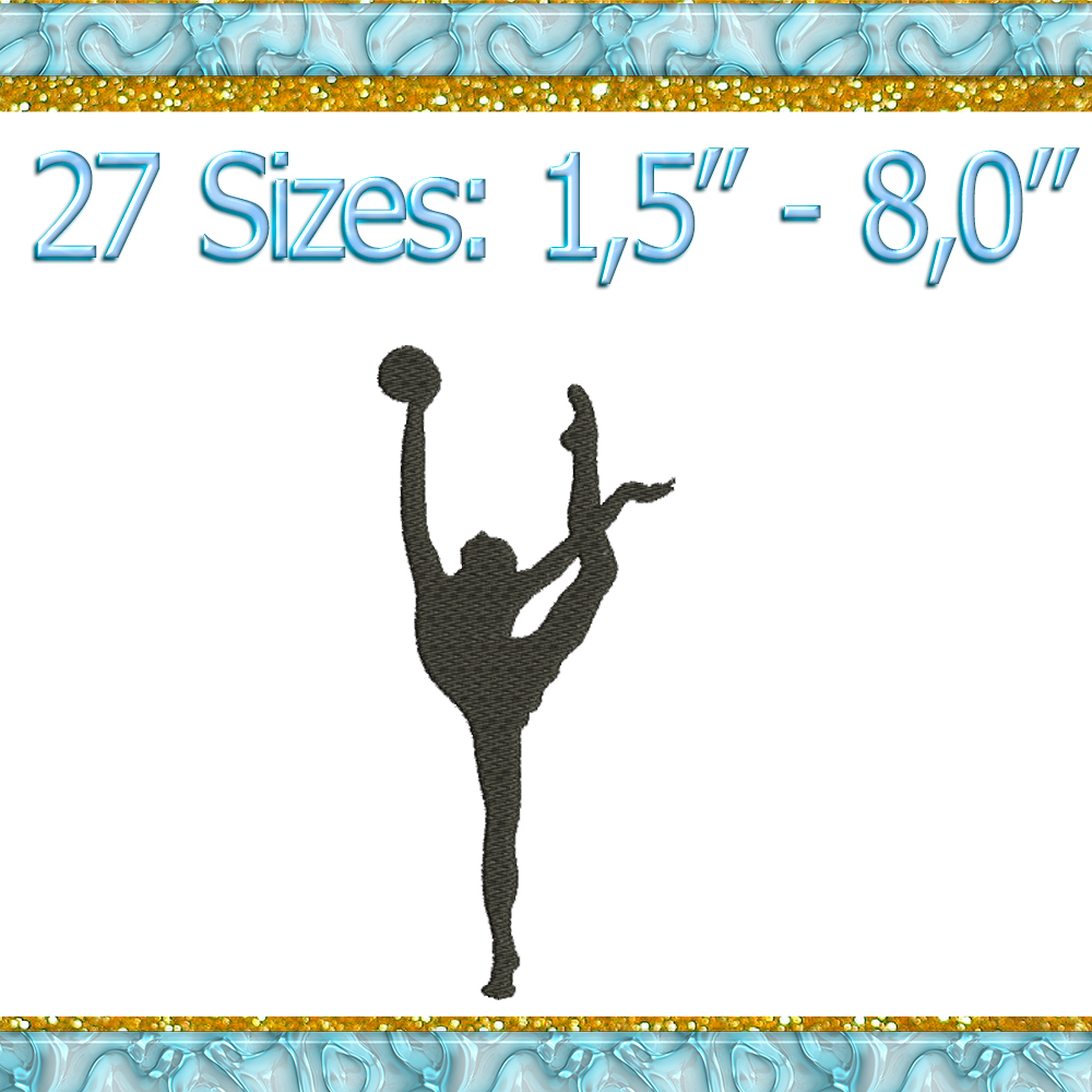 Gymnast Embroidery Gymnastic Embroidery Design Gymnastics Si Inspire