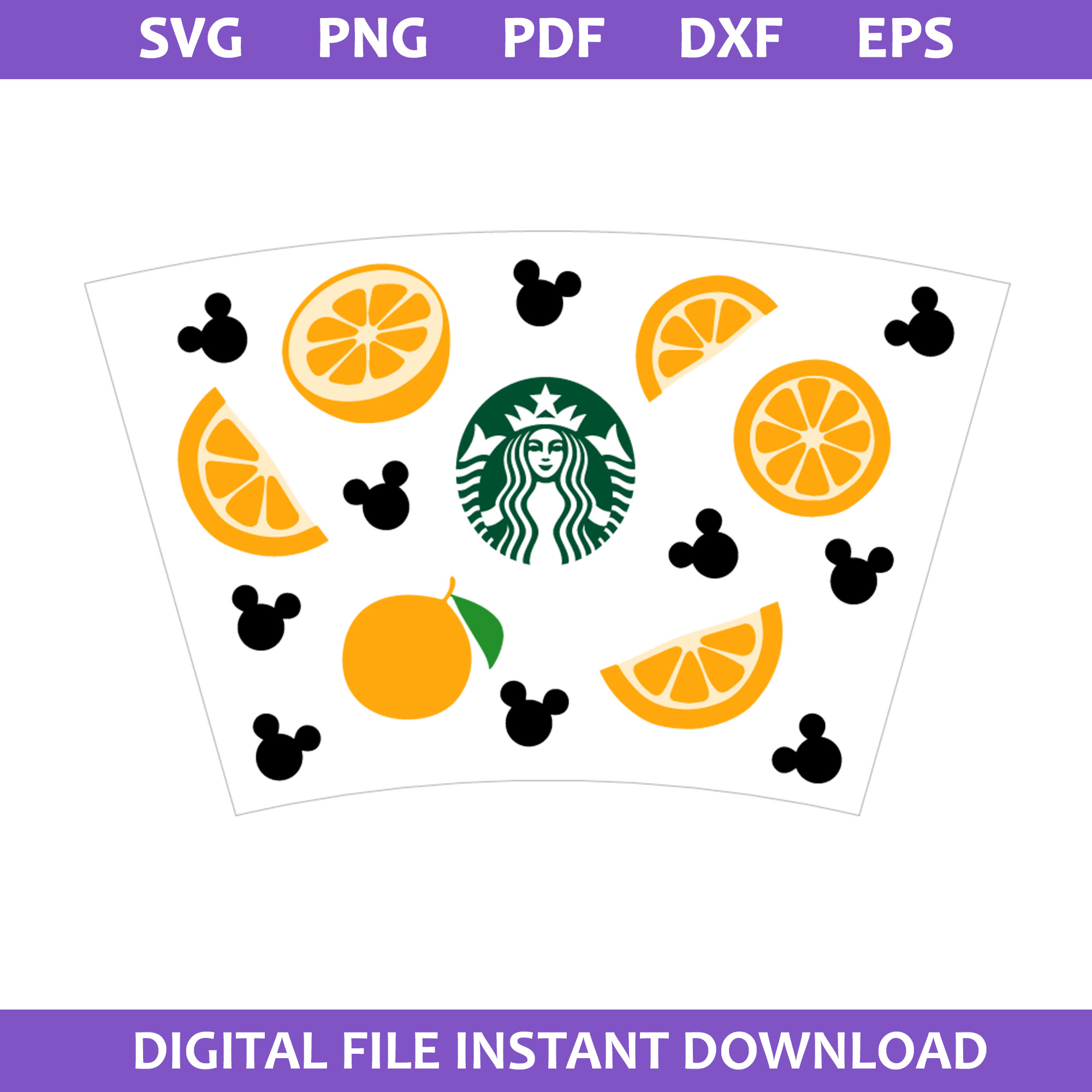 Mickey Mouse Starbucks Coffee Svg, Disney Starbucks Svg