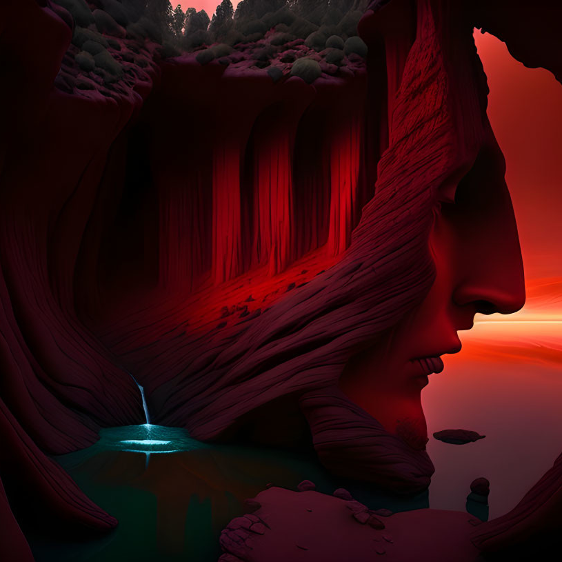 Windows Rock Face. Two faces. Inspire Uplift