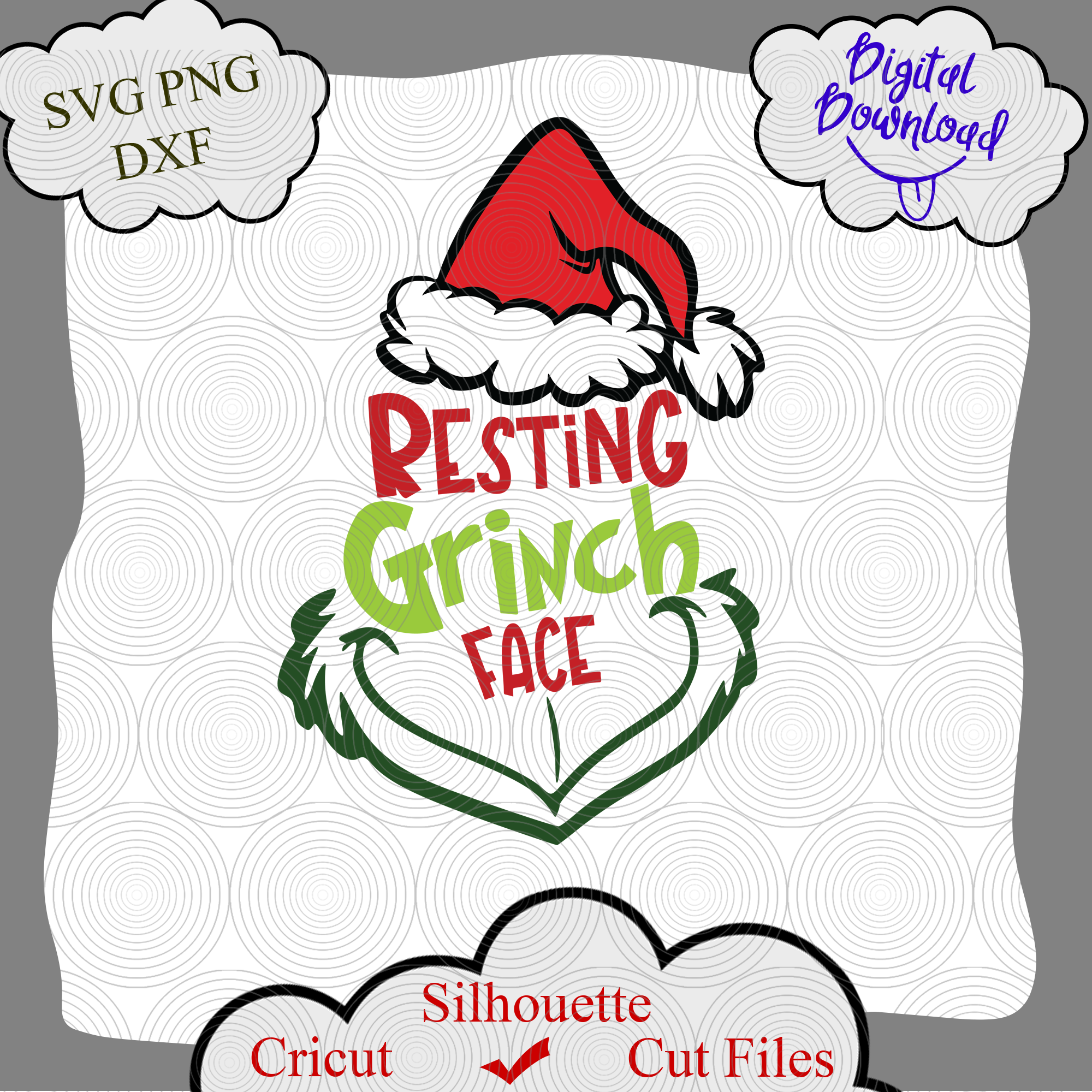 Resting grinch face svg, Grinch svg, grinch png, grinch quot - Inspire