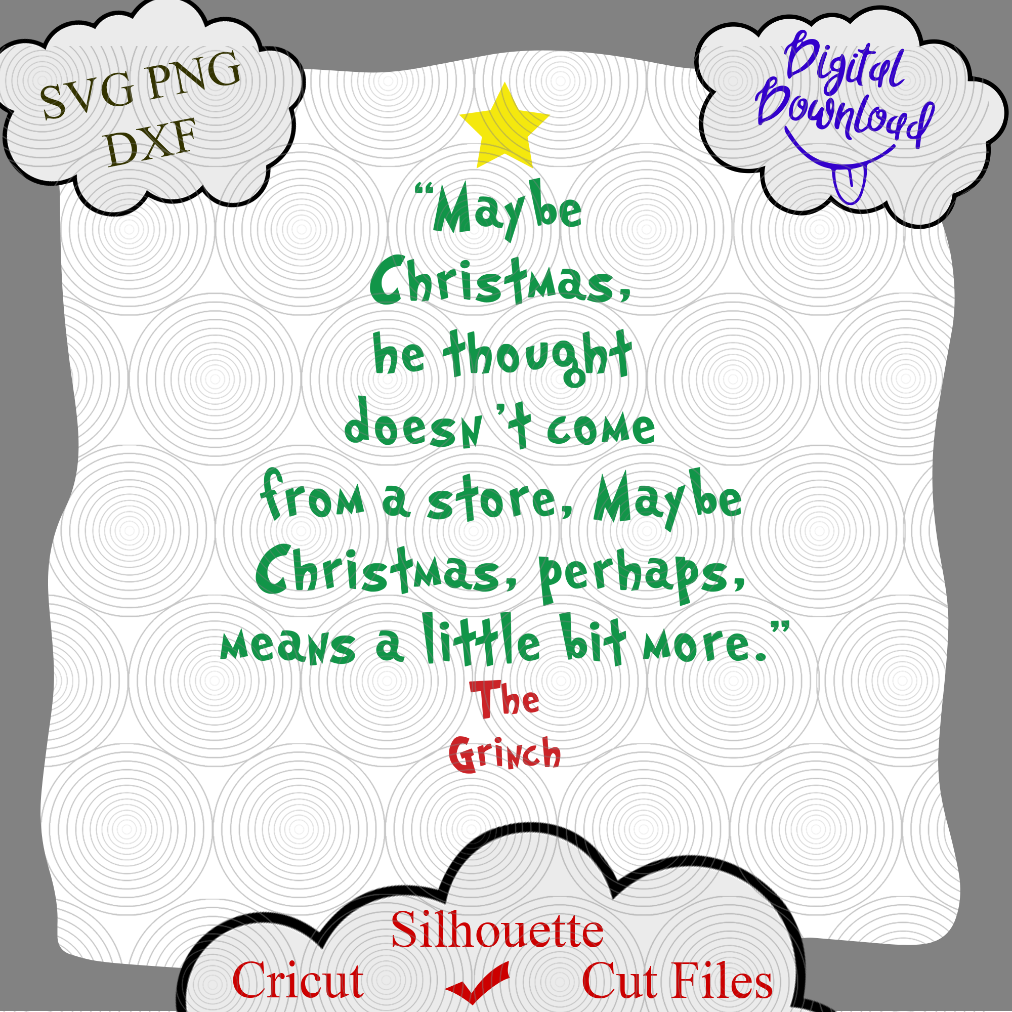 Grinch file svg, Grinch Quote shirt, grinch png, grinch quot - Inspire