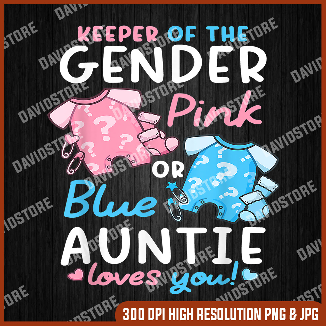 Keeper Of The Gender Button - Rosa & Blaue Enthüllungsbrosche Für Babypartys
