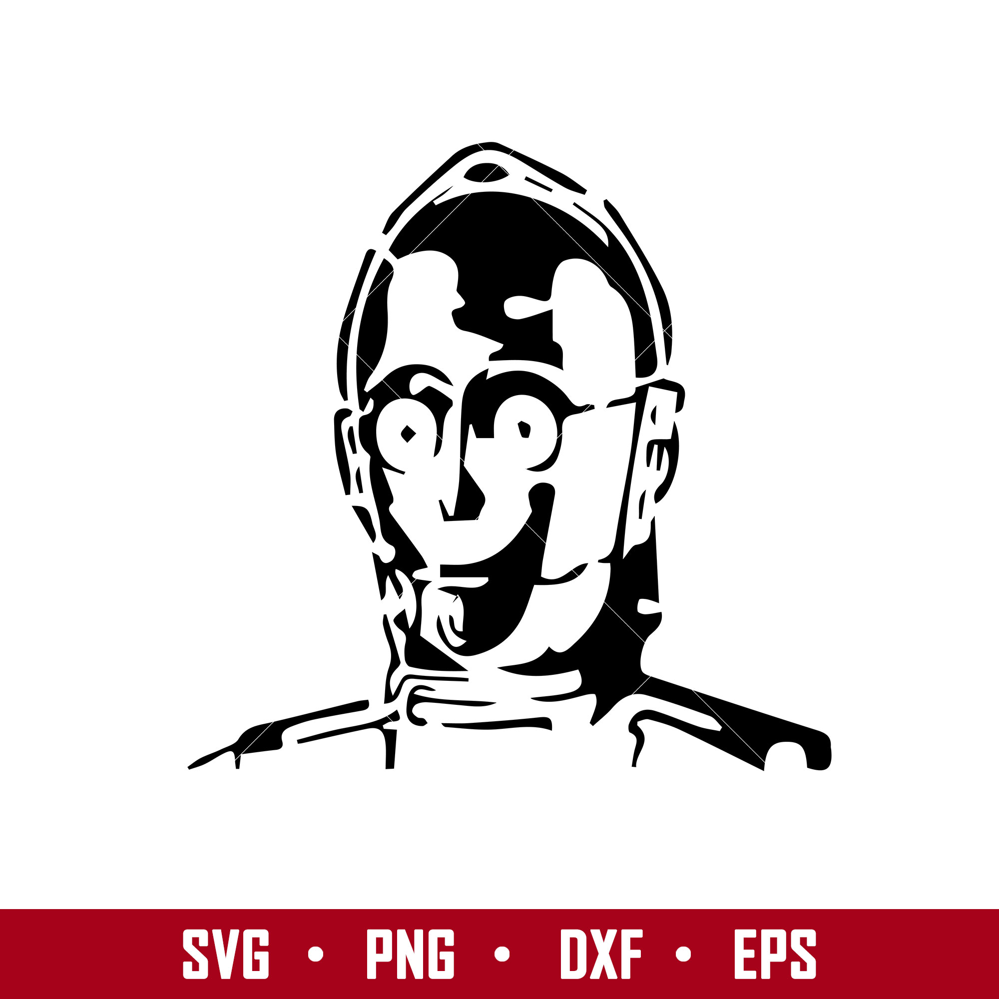 C 3PO Svg, C 3PO Clipart Svg, Star Wars Characters Svg, Star - Inspire ...