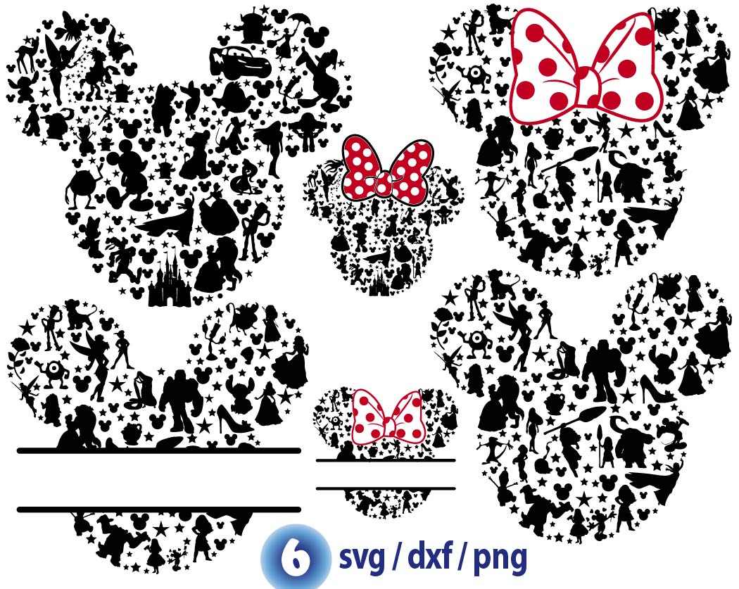 Disney Characters svg, Mickey Mouse head svg, Mickey ears sv - Inspire