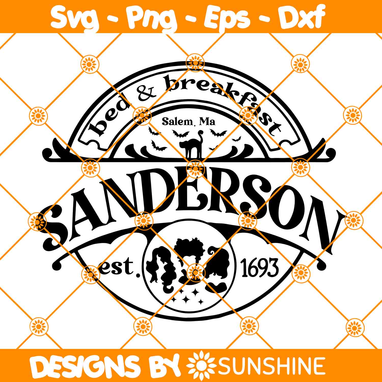 Sanderson Bed and Breakfast SVG PNG, Sanderson Sisters Svg, Inspire