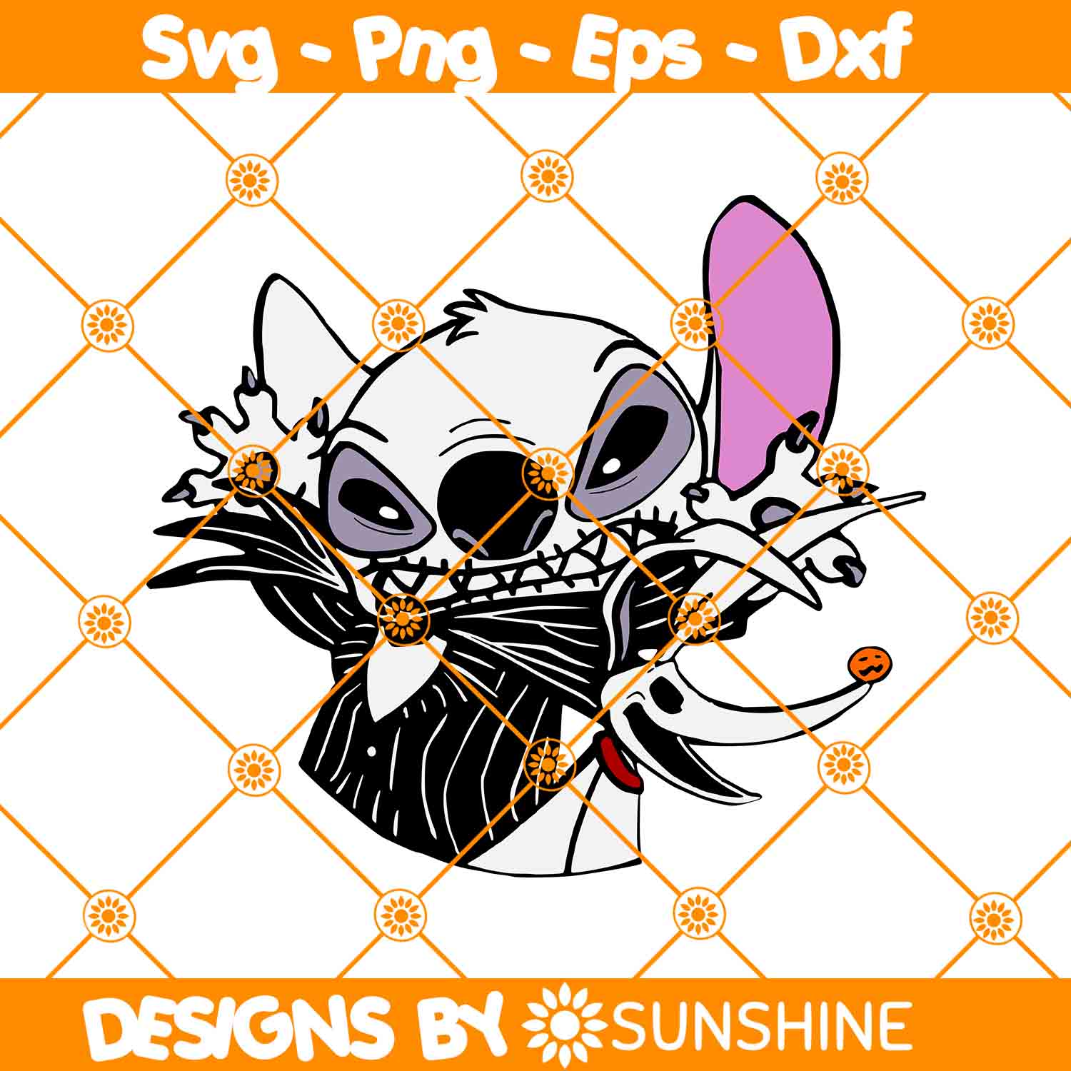 Jack and Zero x Stitch Svg, Stitch Svg, Jack and Zero Svg, D Inspire