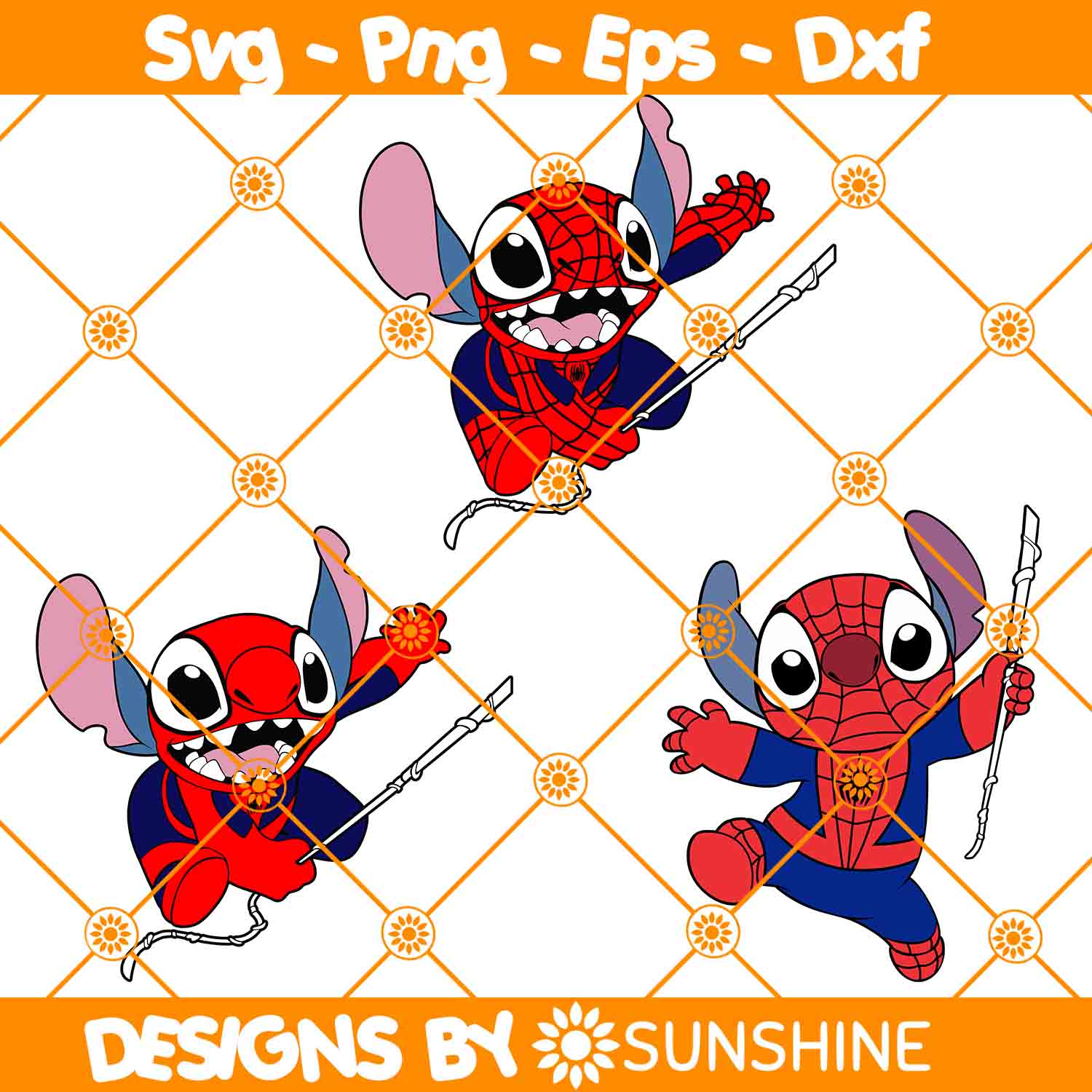 Spider man x Stitch Svg, Stitch Svg, Spider man Svg, Disney - Inspire
