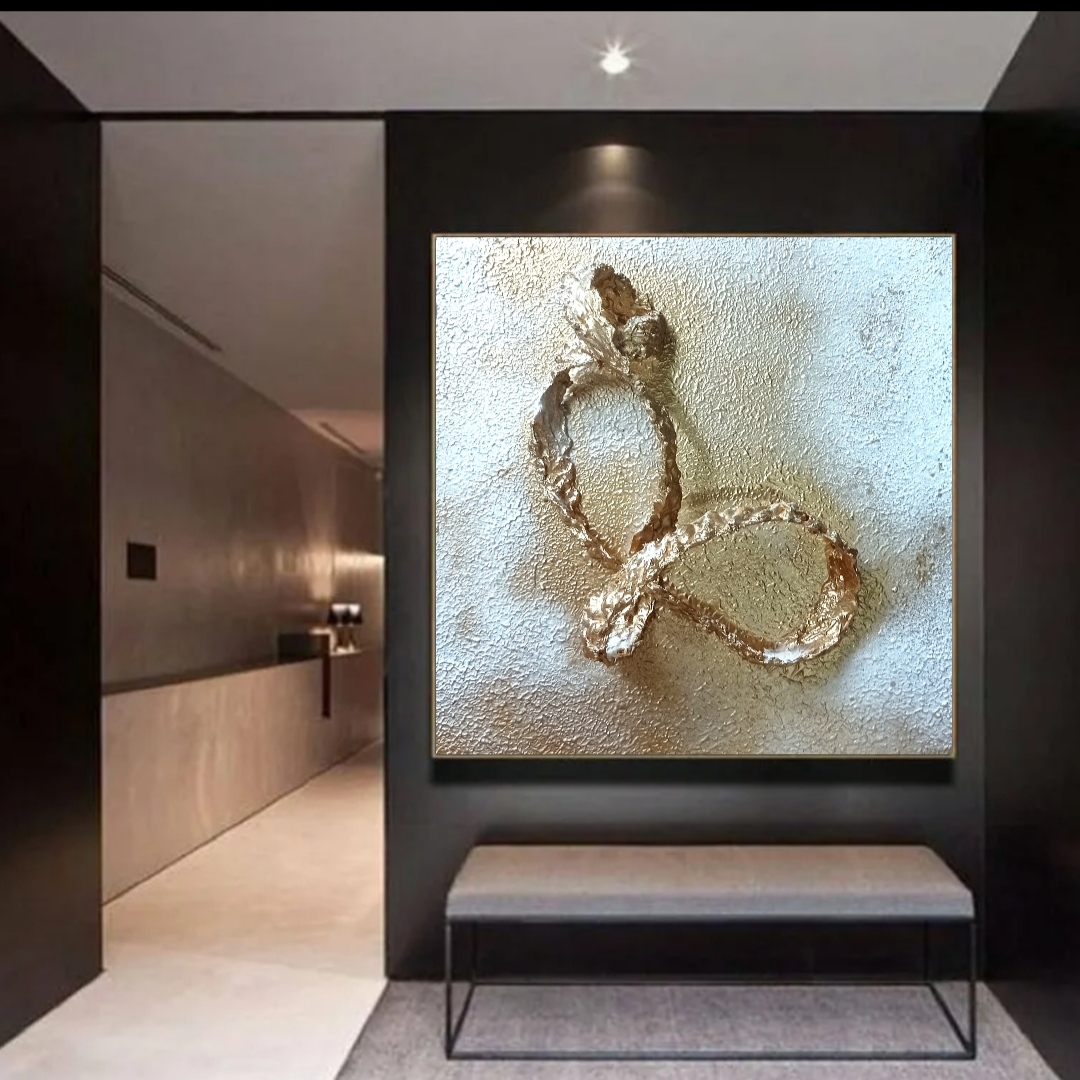 Volumetric 3D Sculpture Painting "Eternity" Original Abstrac Inspire