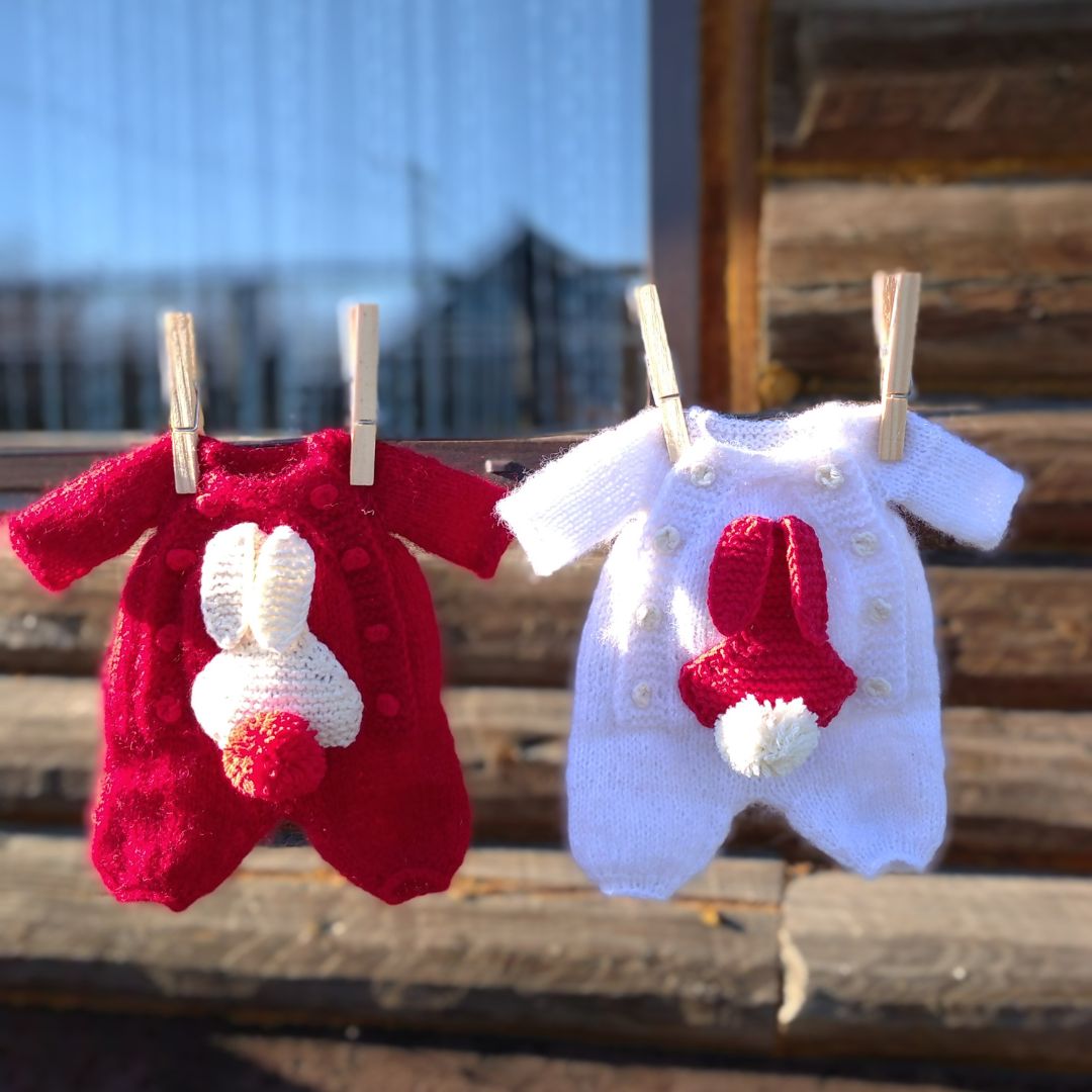 Doll Clothes overalls. Knitting pattern overalls for doll. Inspire