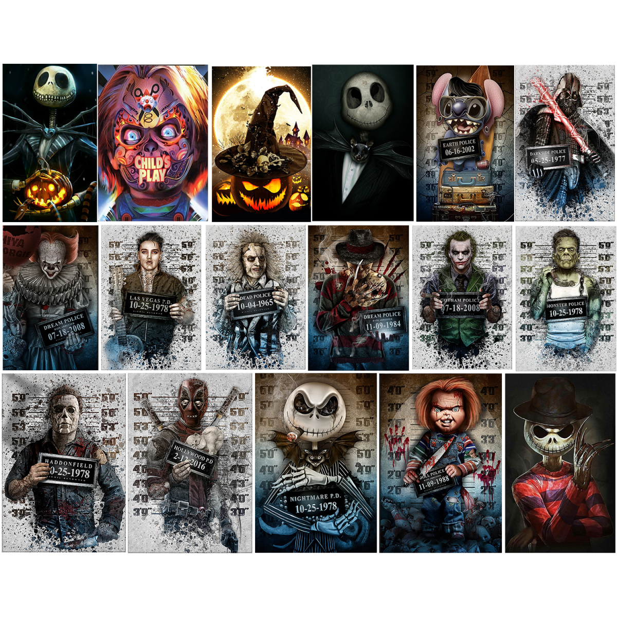 Horror Movie bundle PNG, halloween character Png | Inspire Uplift