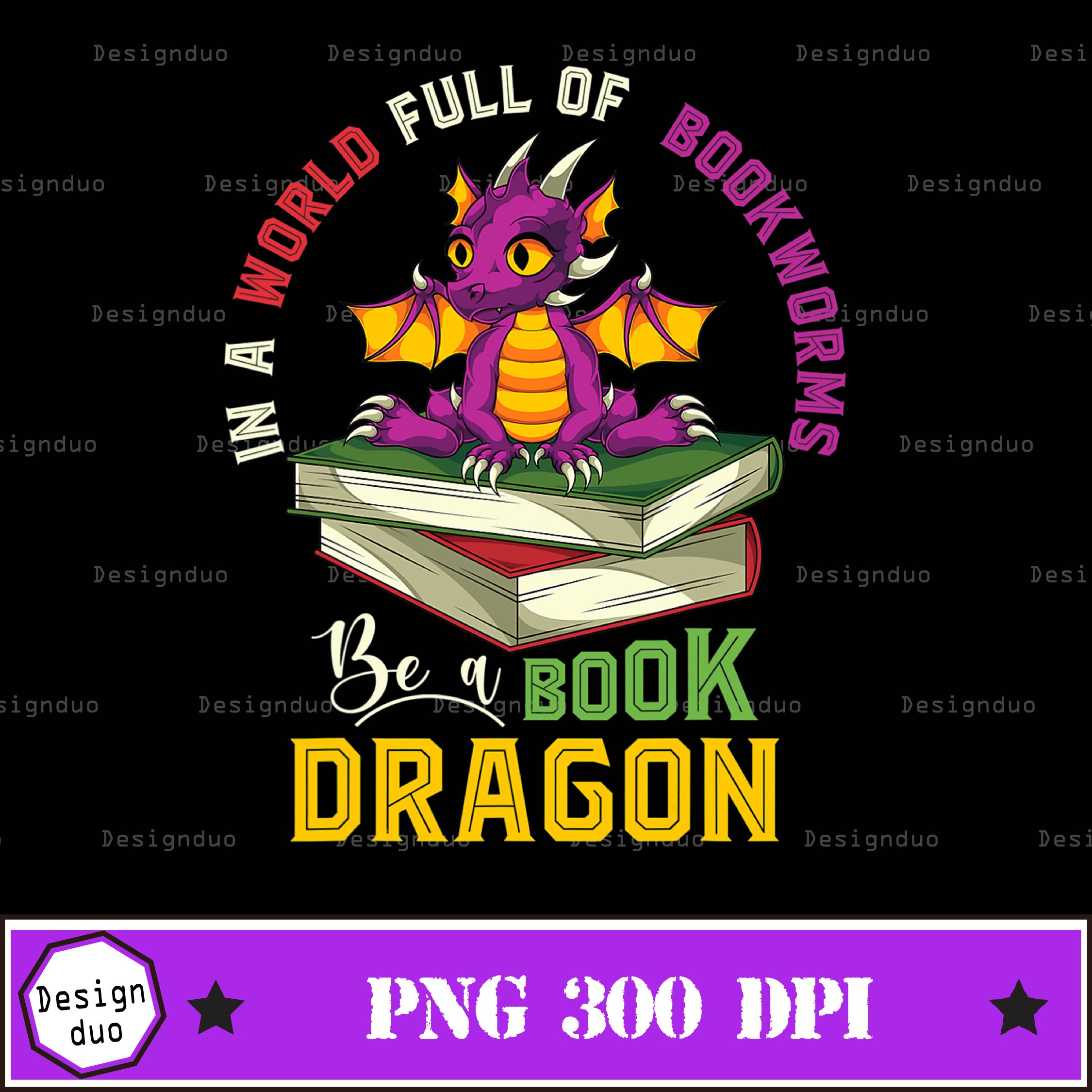 In A World Of Bookworms Be A Book Dragon DNRZ100723684 Zip Around Leat