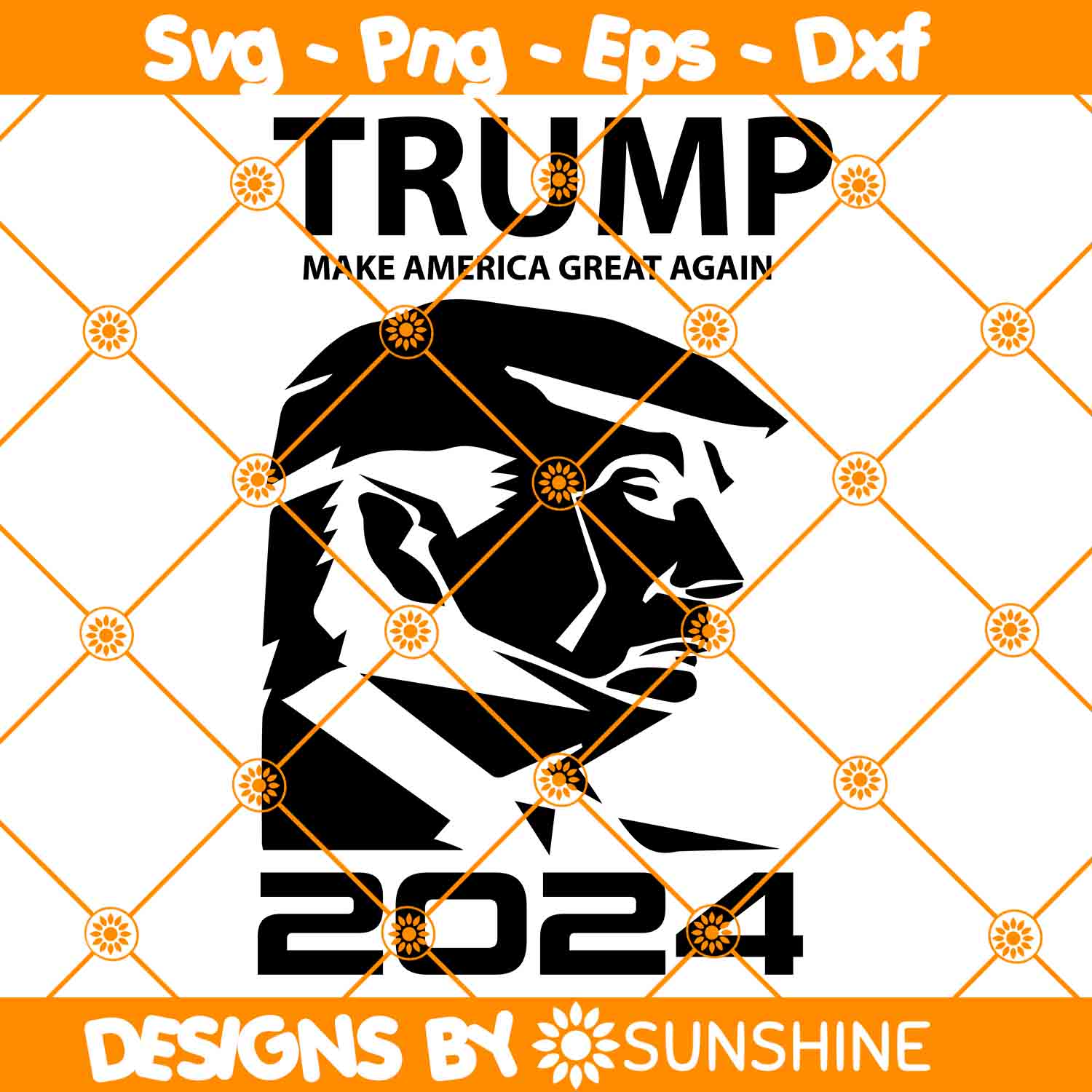 Trump Make America Great Again 2024 Svg, Trump 2024 Svg, Pro Inspire