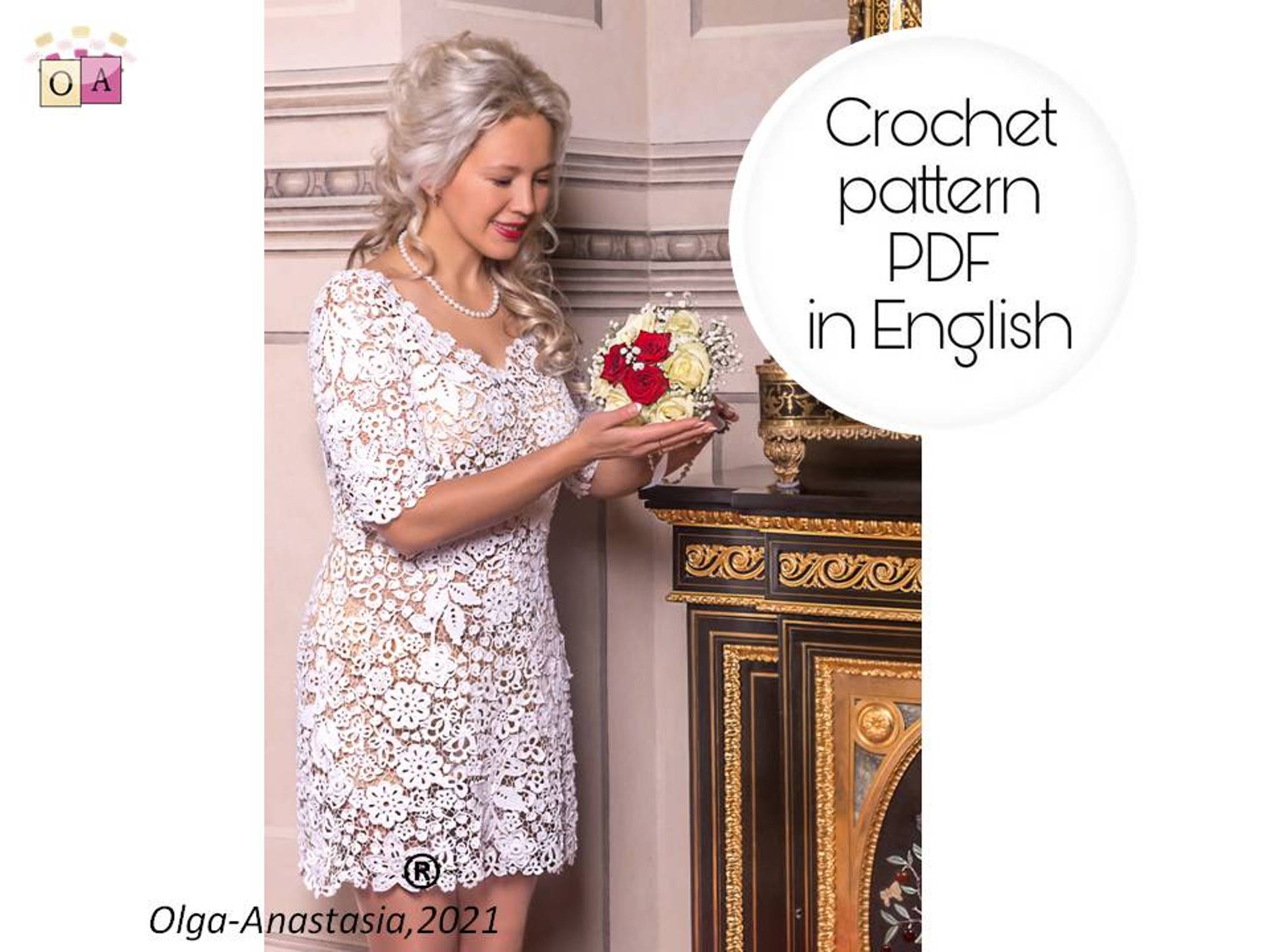 Dress Irish lace crochet pattern , crochet pattern , crochet - Inspire ...