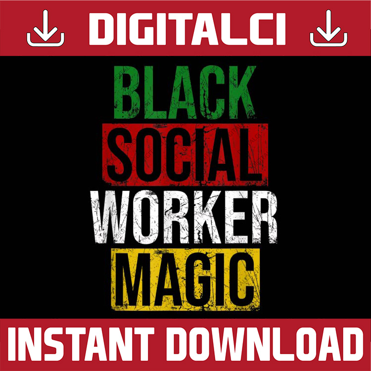 Black Social Worker Magic Black History Month Empowerment Bl - Inspire ...