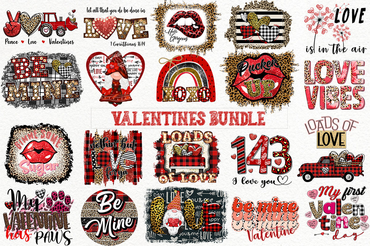 21 Designs Valentine Sublimation Bundle Png, Valentine Png, | Inspire ...