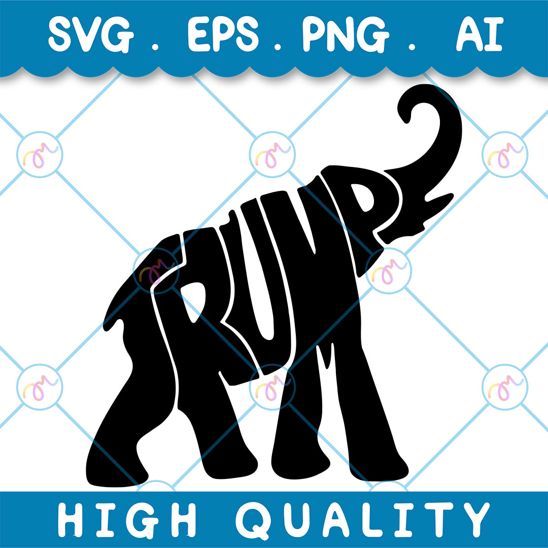 Trump elephant silhouette Svg Png Eps Ai | Inspire Uplift