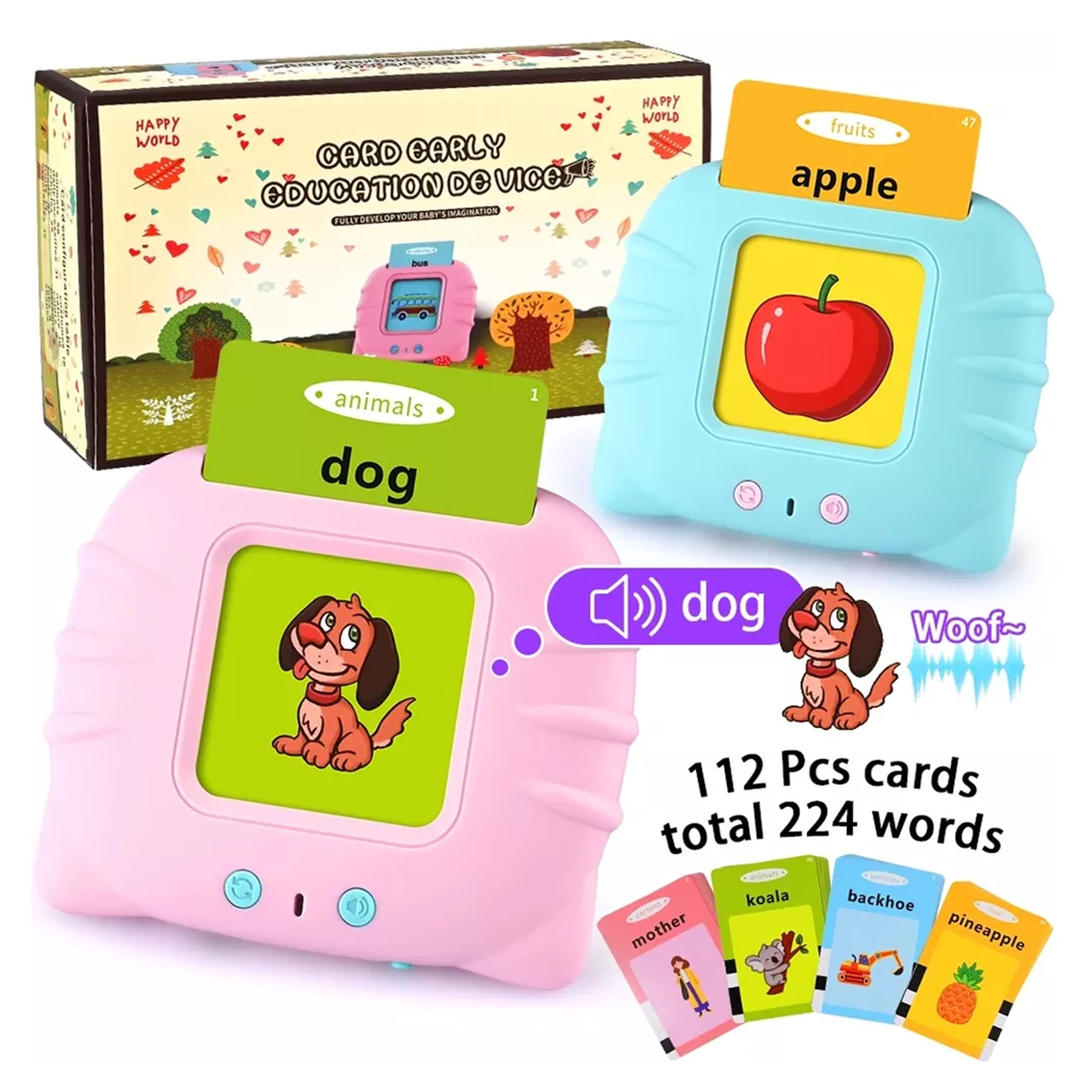 Educational Learning and Talking Flash Cards - Set of 1 - Inspire Uplift