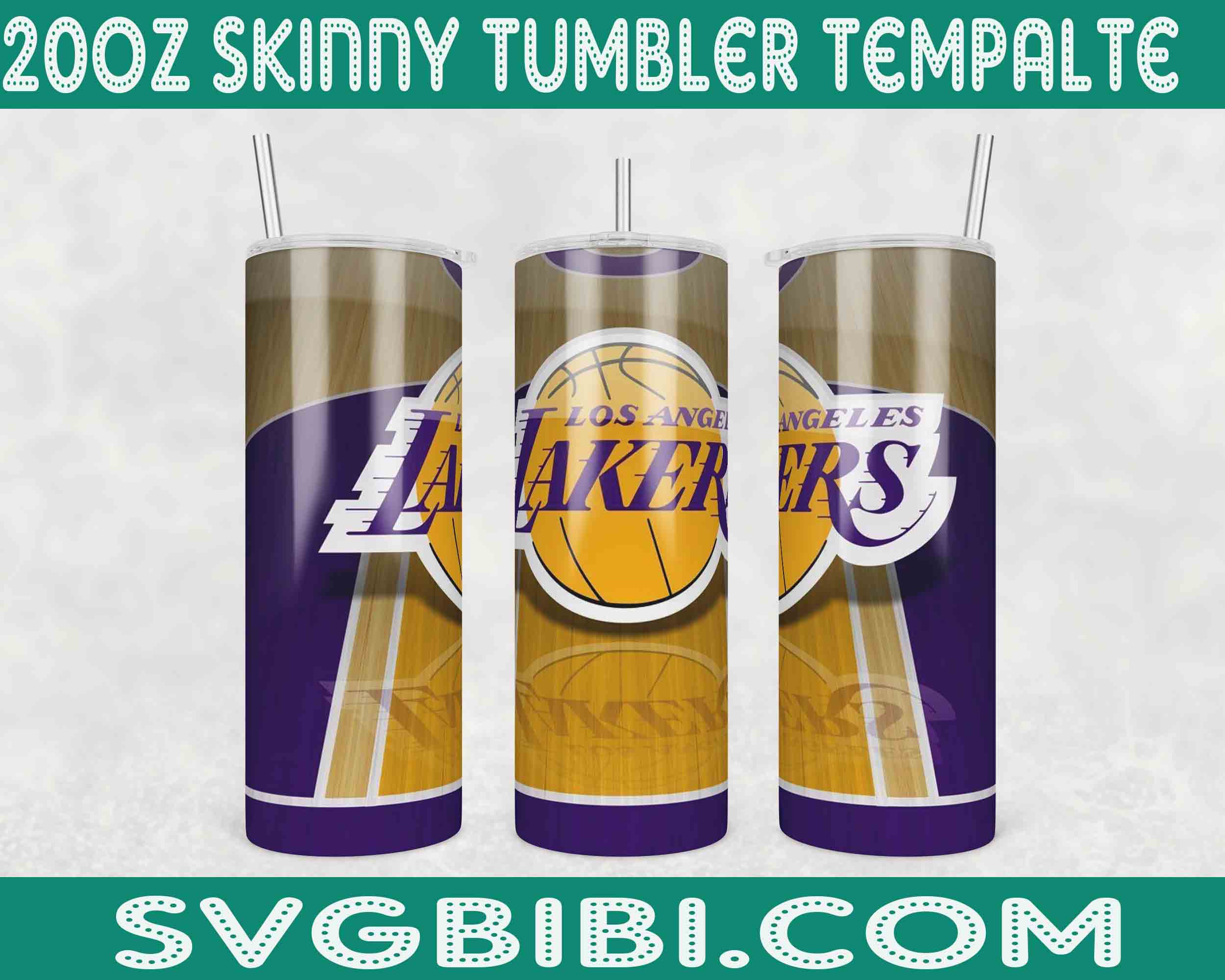 Los Angeles Laker Tumbler Wrap, 20oz Tumbler Wrap, NBA 20oz Inspire