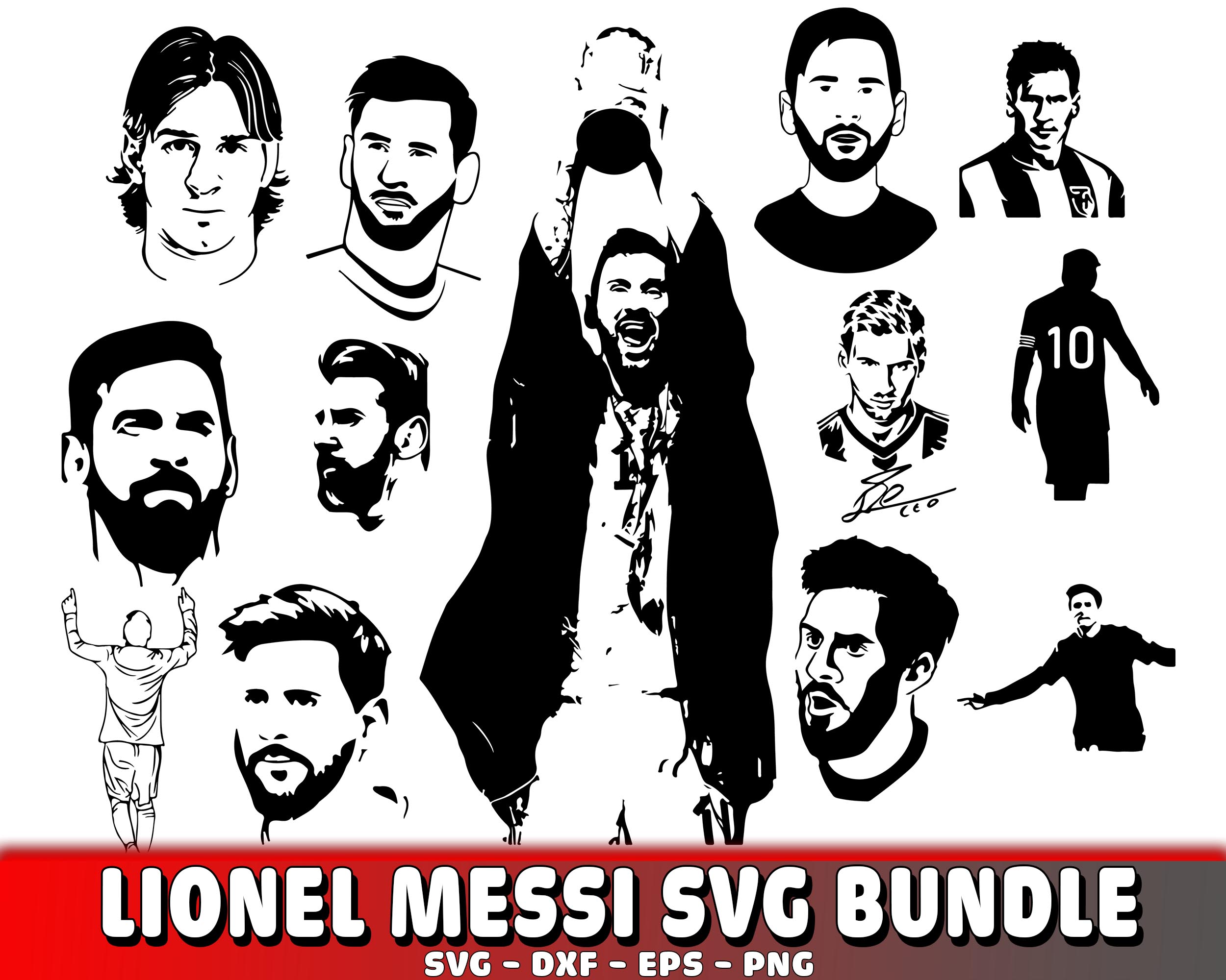 Lionel Messi SVG Bundle, Messi SVG, Lionel Messi World Cup 2 - Inspire