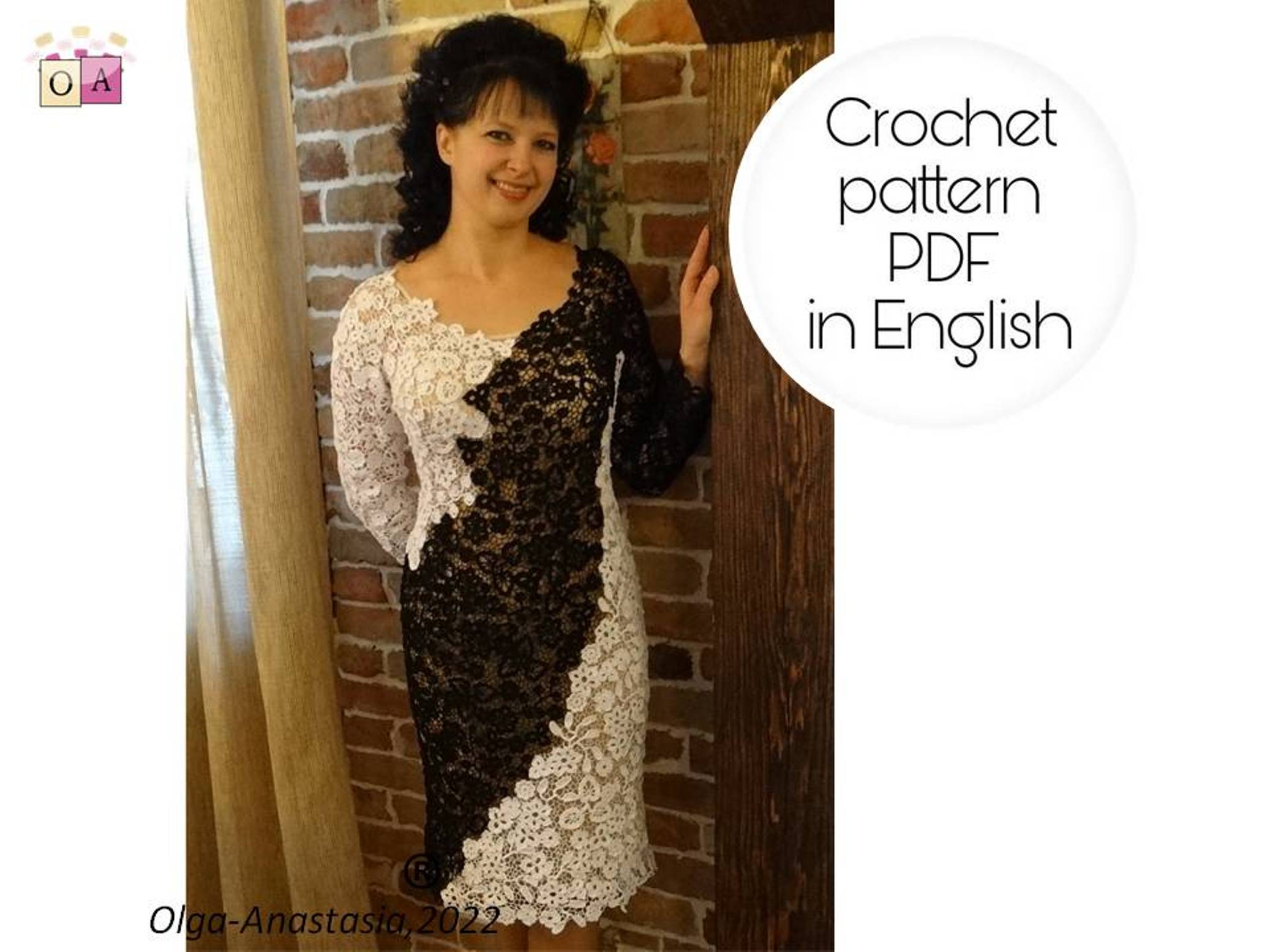 Dress Irish lace crochet pattern , crochet pattern , crochet - Inspire ...