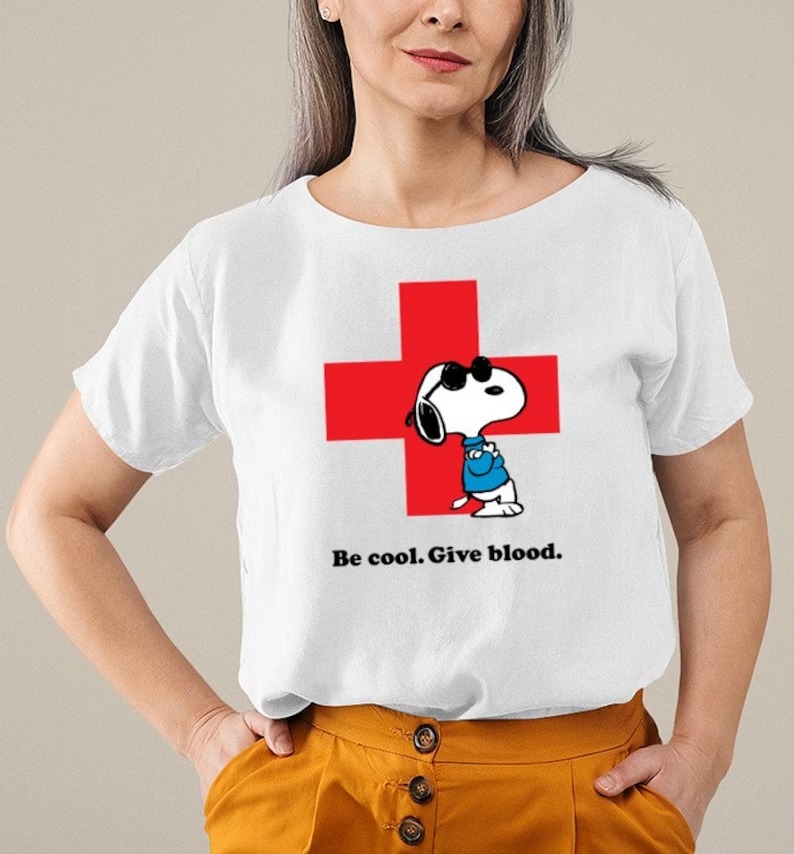 American Red Cross Snoopy Give Blood Shirt, Snoopy Donate Bl Inspire