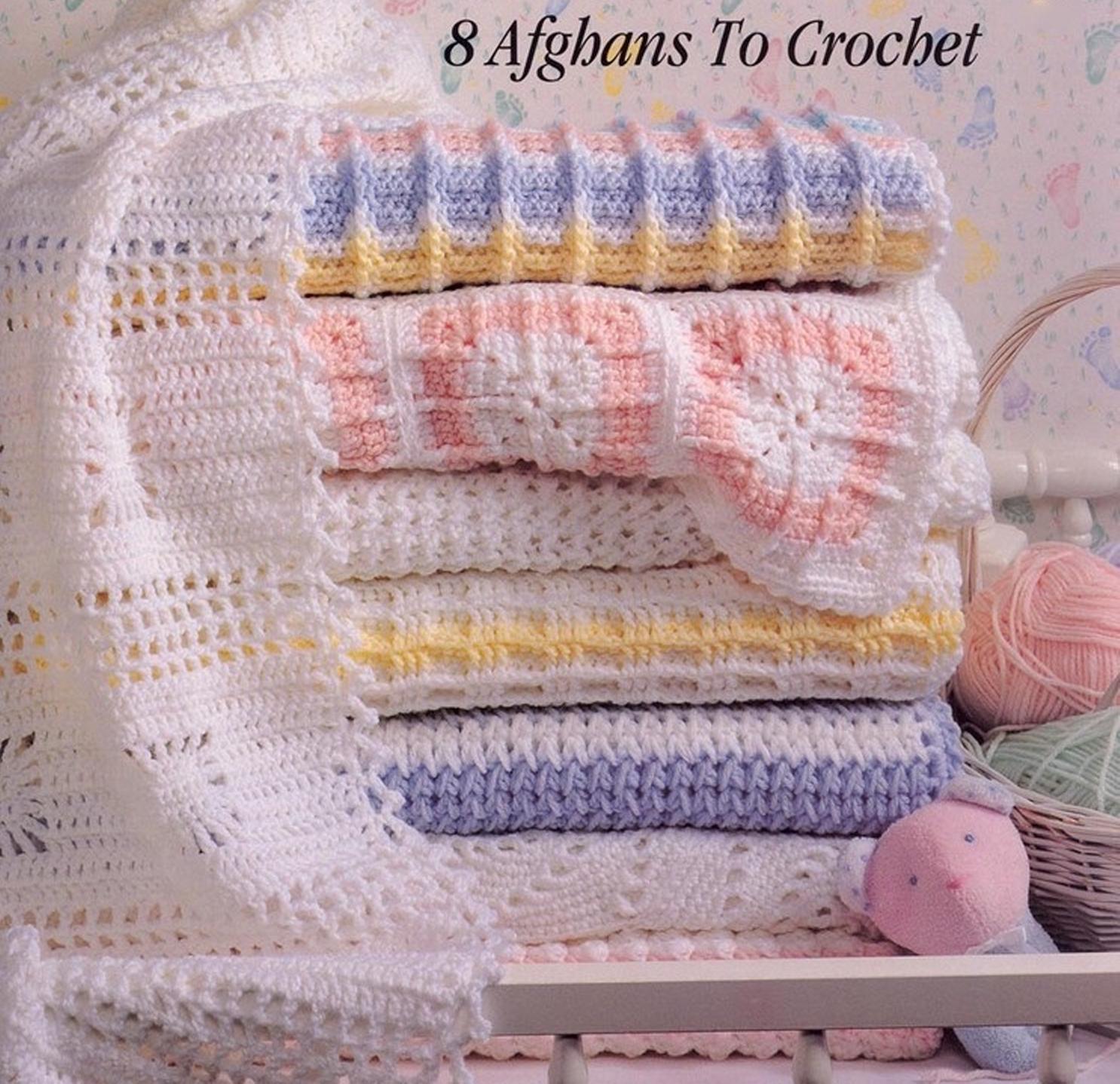8 Baby Afghans To Crochet pattern PDF - Digital Vintage croc | Inspire ...