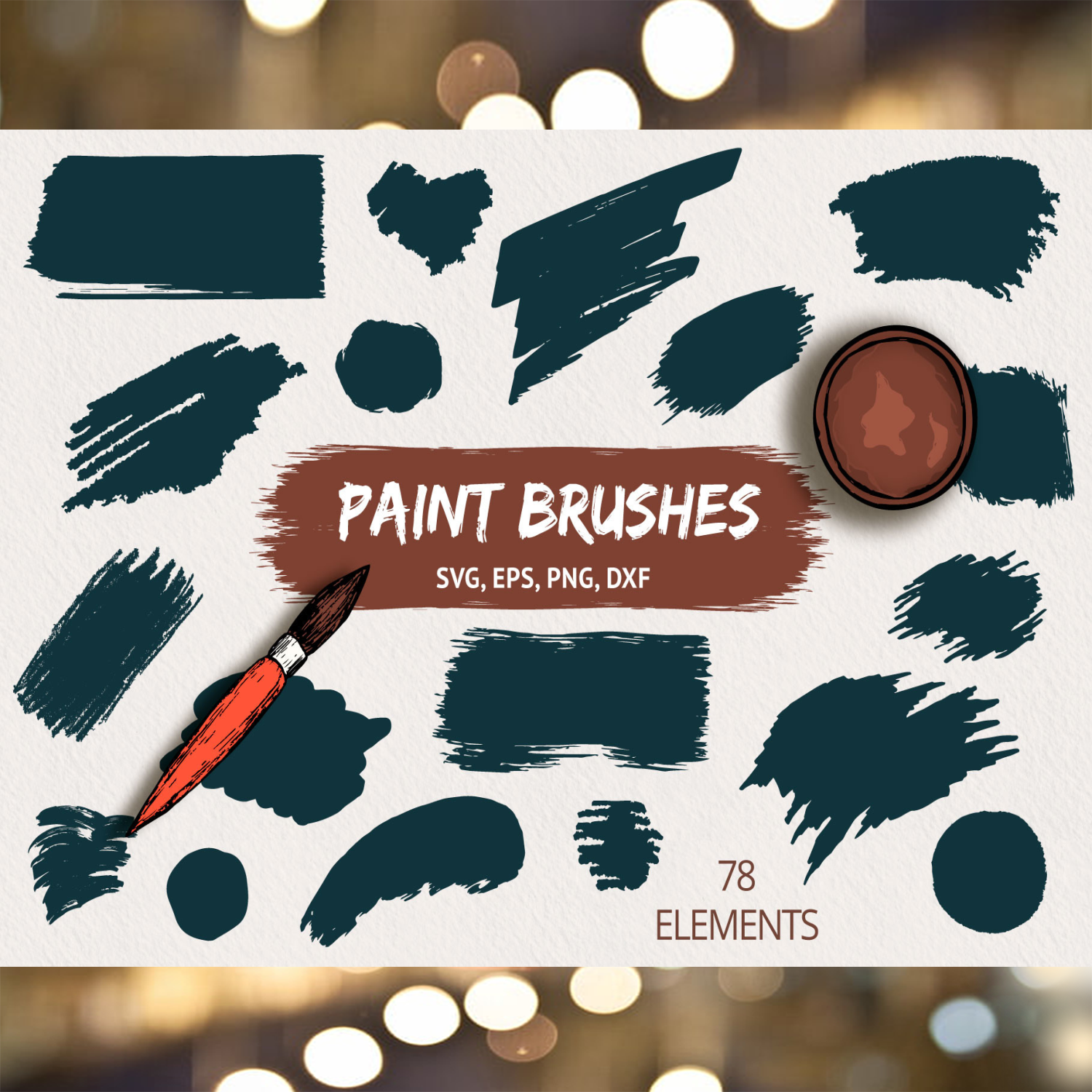 Hand Drawn Paint Brushes & Paint Strokes | Inspire Uplift