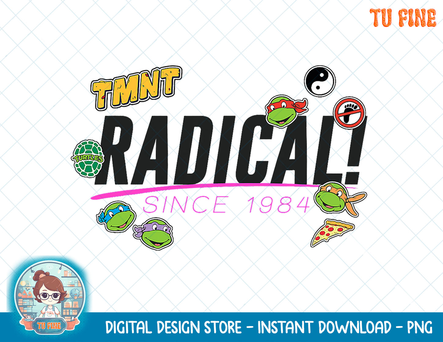 Teenage Mutant Ninja Turtles Radical! Graphic T-Shirt.png - Inspire Uplift