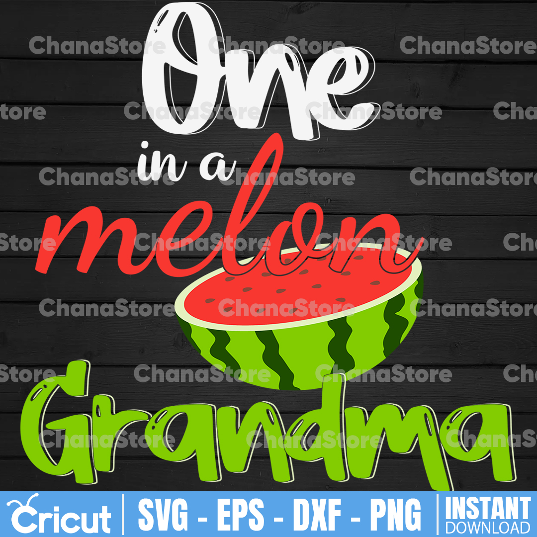 One in a Melon Grandma SVG,Watermelon svg,Birthday SVG,Summe Inspire