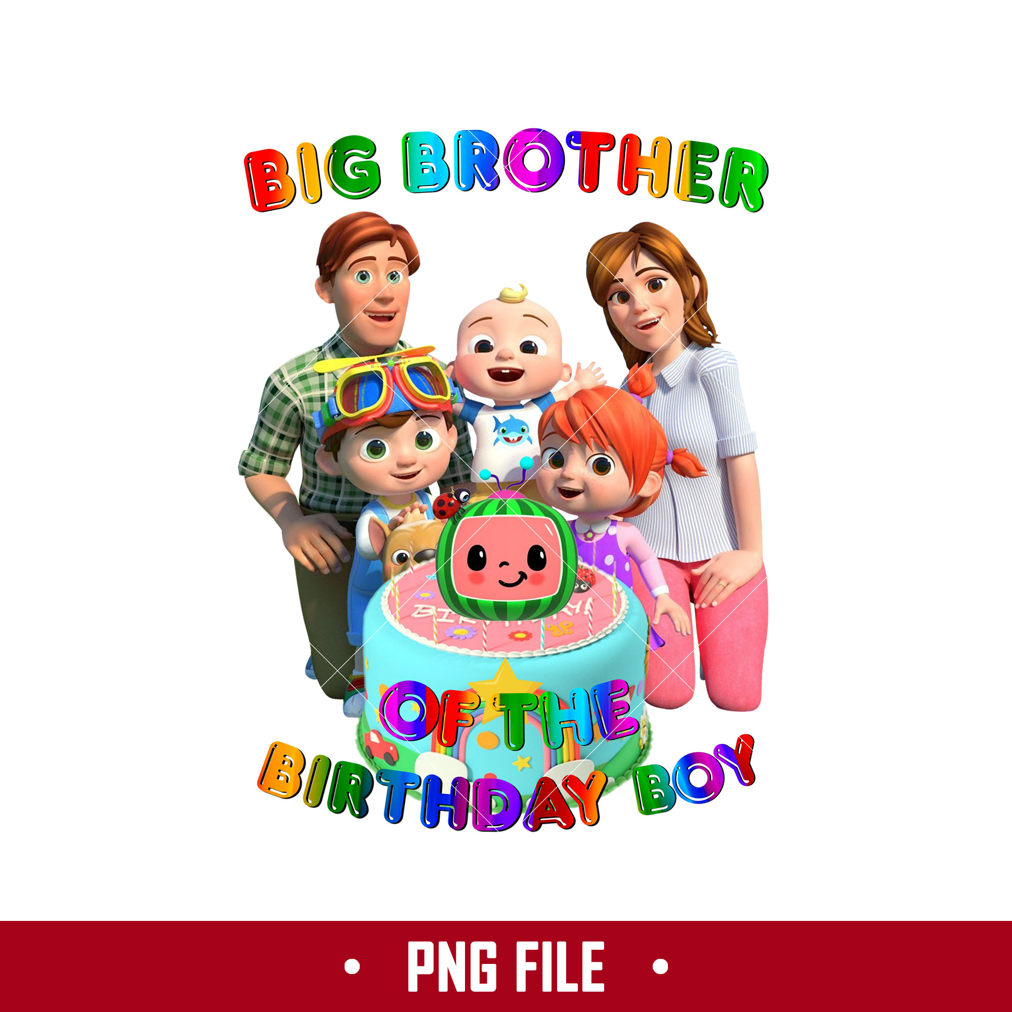 Big Brother Of The Birthday Boy Png, Cocomelon Birthday Png, - Inspire
