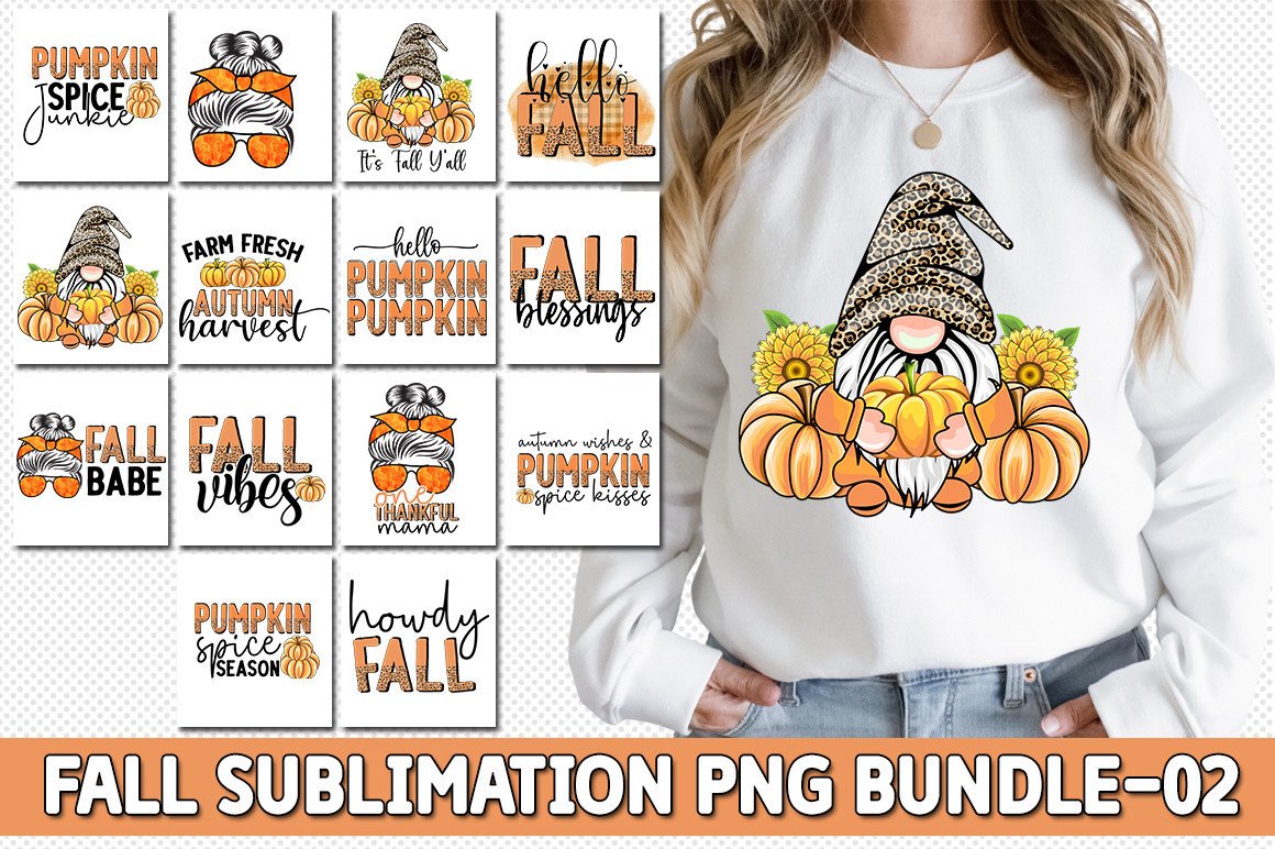 Fall Sublimation PNG Bundle - Inspire Uplift