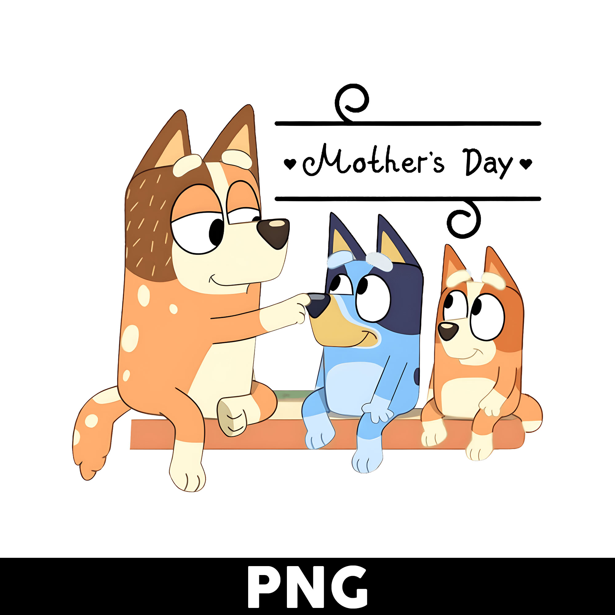 Bluey Chilli Bingo Mother's Day Png, Mother's Day Png, Bluey Inspire