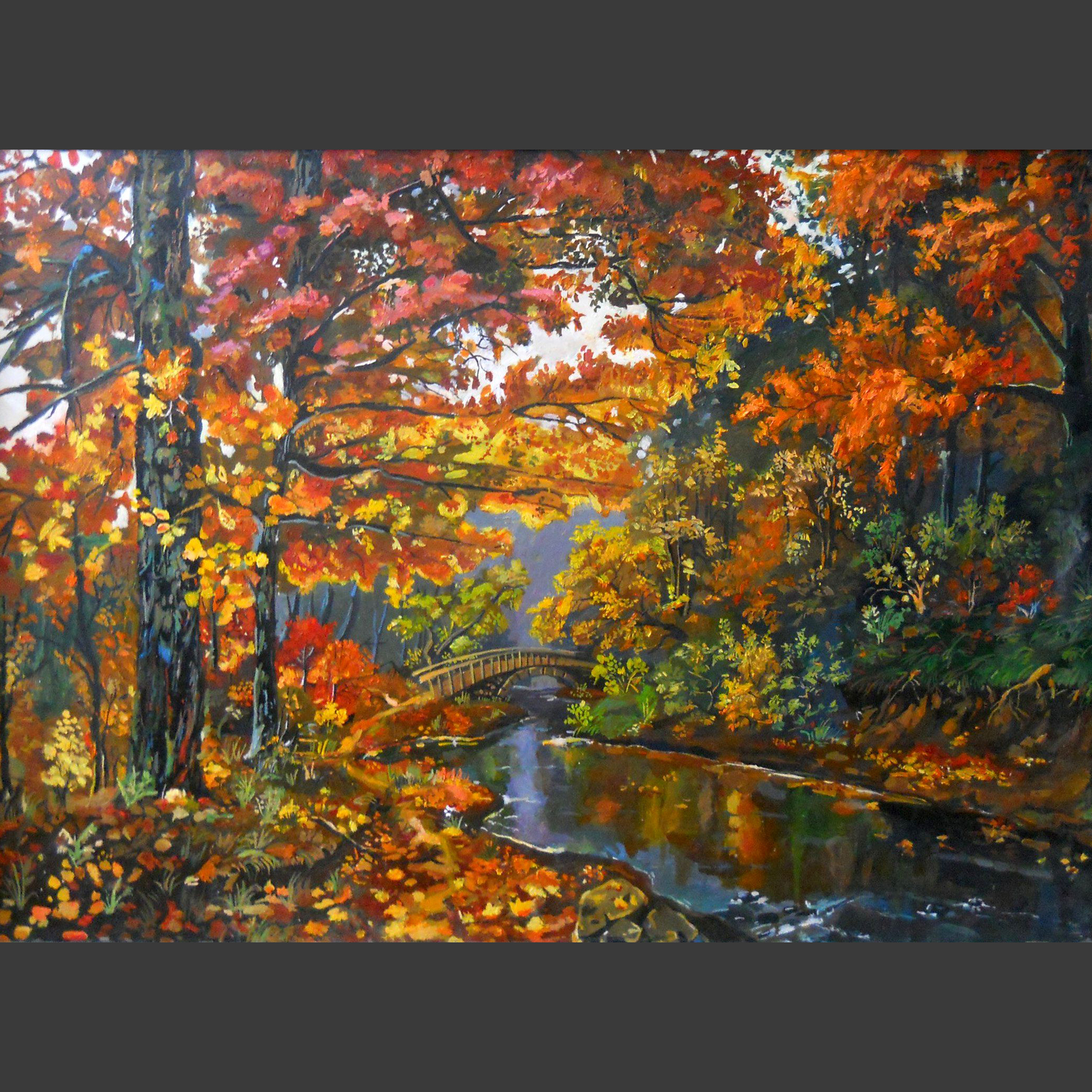 Aspen Tree Painting Autumn Forest Original Oil Painting by G | Inspire ...