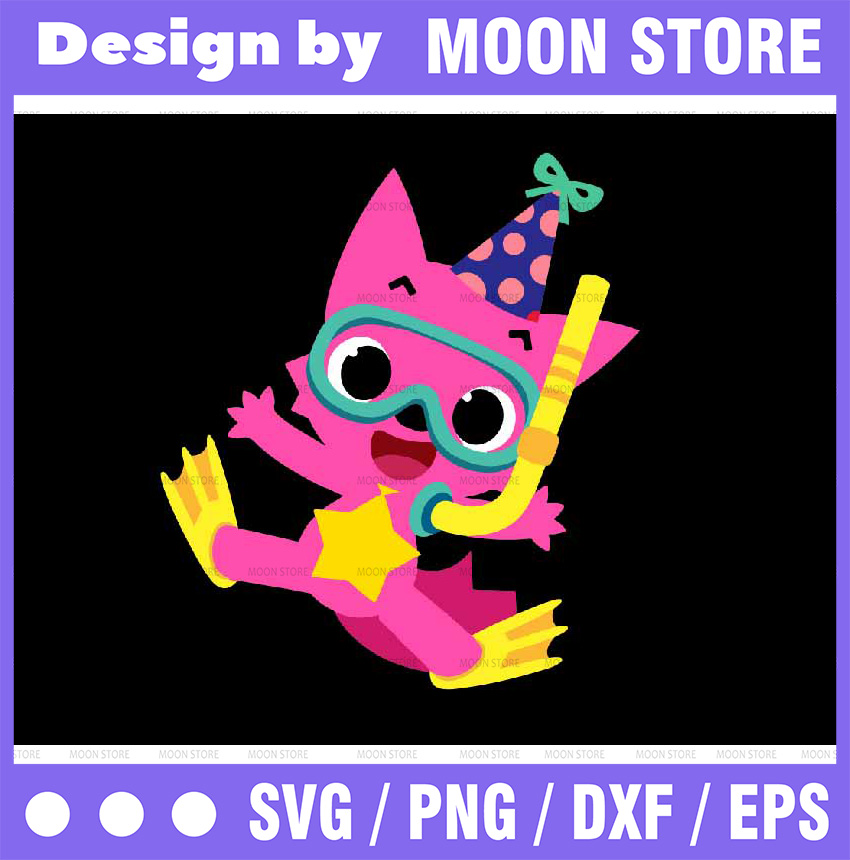Fong svg,Pink Fong SVG, Cricut Cut files, Shark Family doo d | Inspire ...