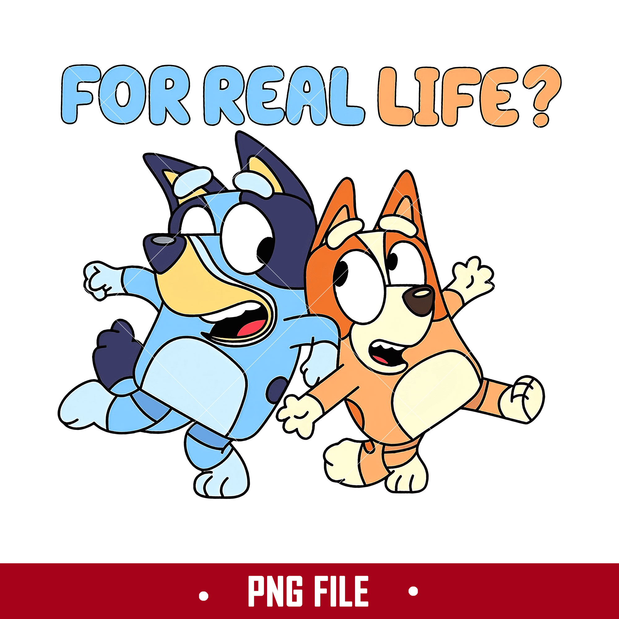 For Real Life Png, Bluey And Bingo Png, Cartoon Png Digital | Inspire