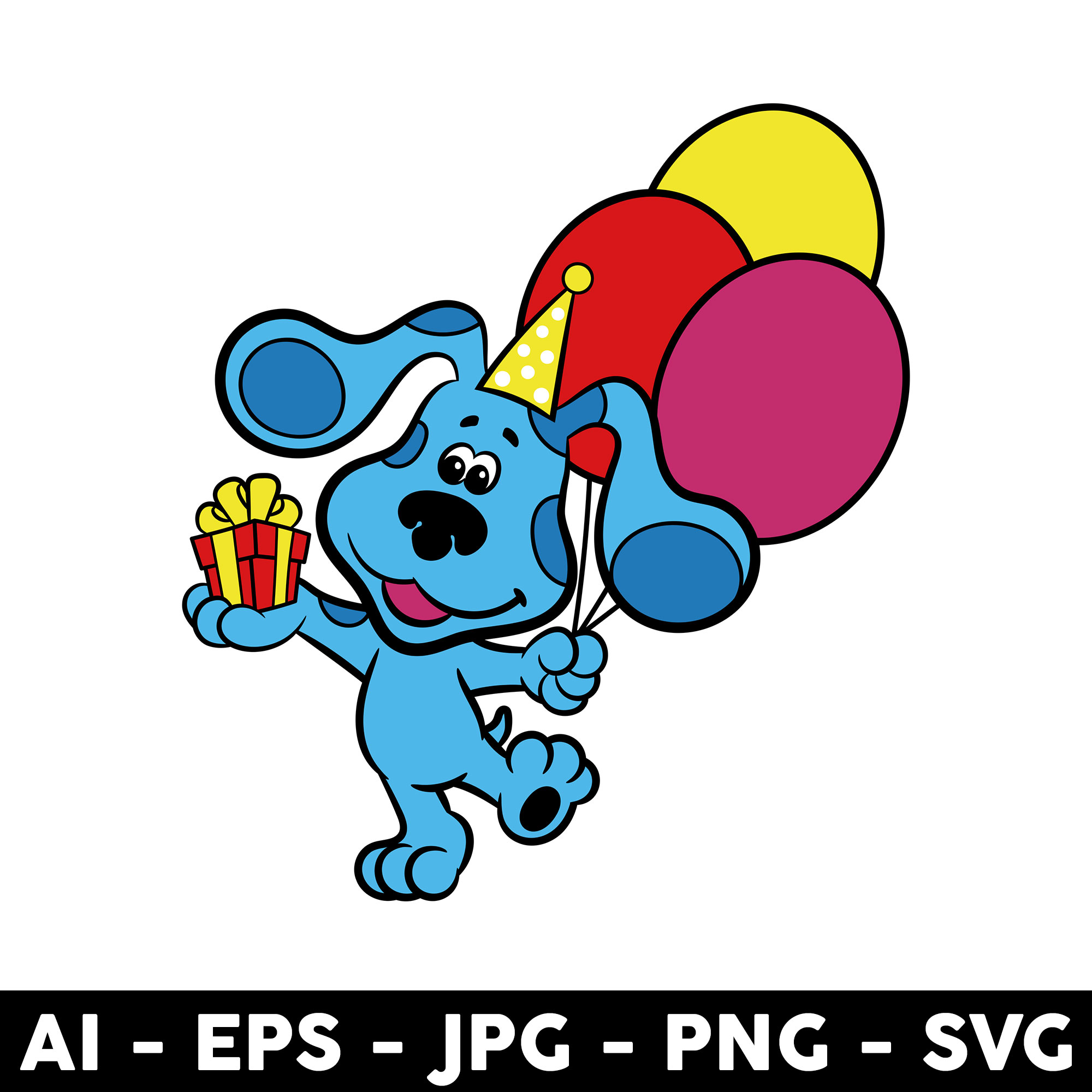 Blues Clues Birthday Svg, Blues Clues Svg, Blues Dog Svg, Bi | Inspire ...