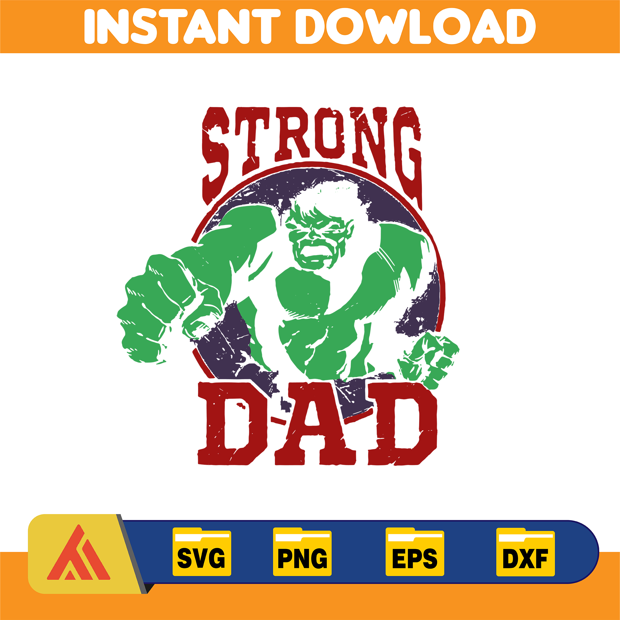 Strong Dad svg, Father's Day Svg, Dad Quotes Svg, Png Clipar | Inspire ...