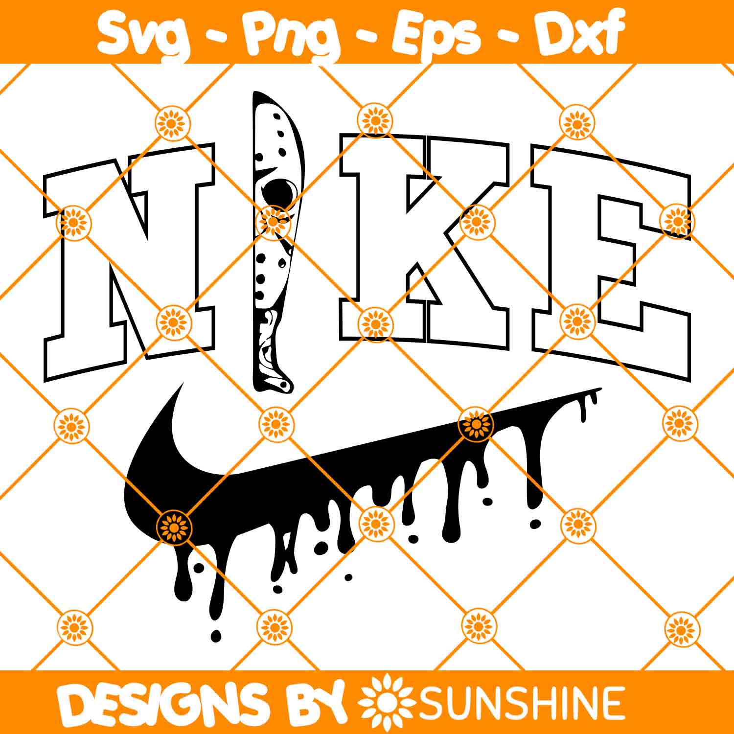 Jason Voorhees Knife X Nike Svg Horror Halloween Svg Jason Inspire 