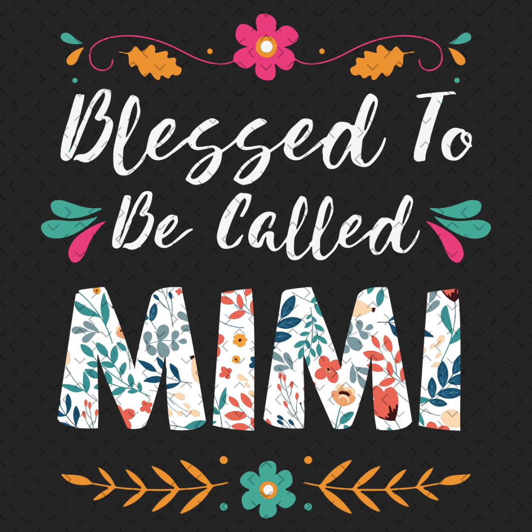 Funny Granny Baseball Cap - 'Blessed To Be Called Mimi' Hat For Women, Adjustable, Navy Blue