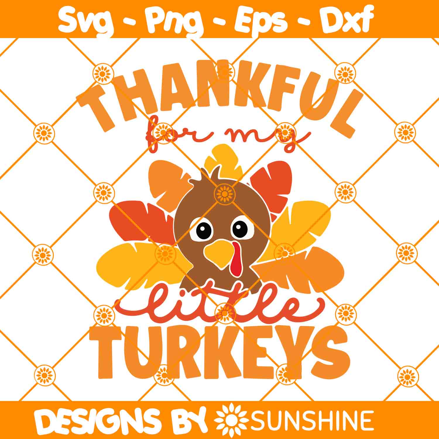 Thankfull for my little Turkey Svg, Little Turkey Svg, Thank Inspire